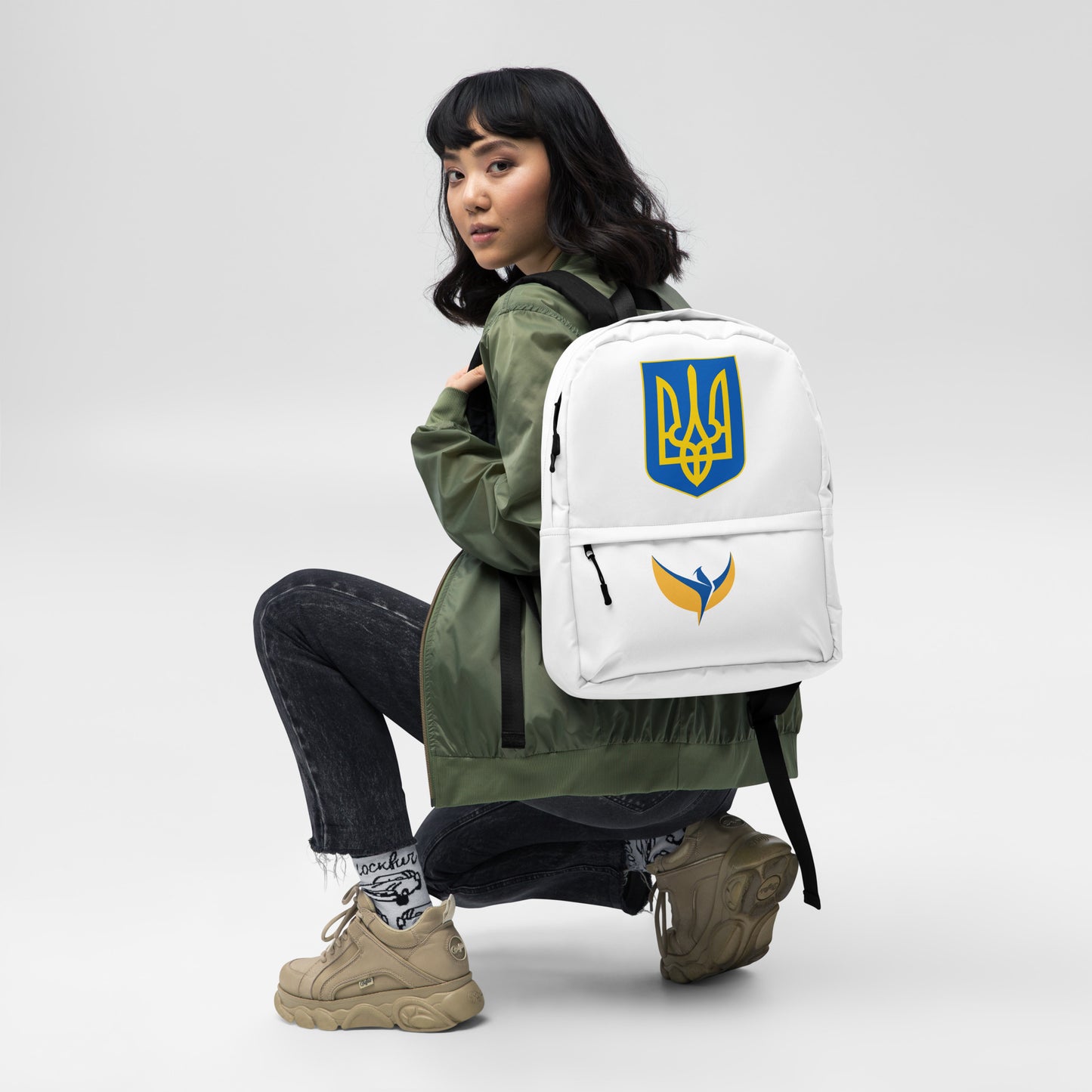 White Backpack - Trident