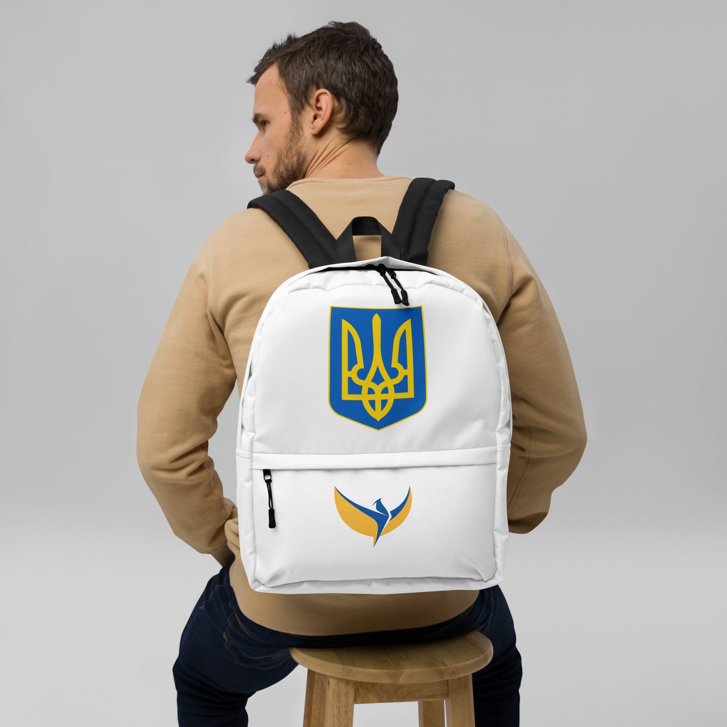 White Backpack - Trident