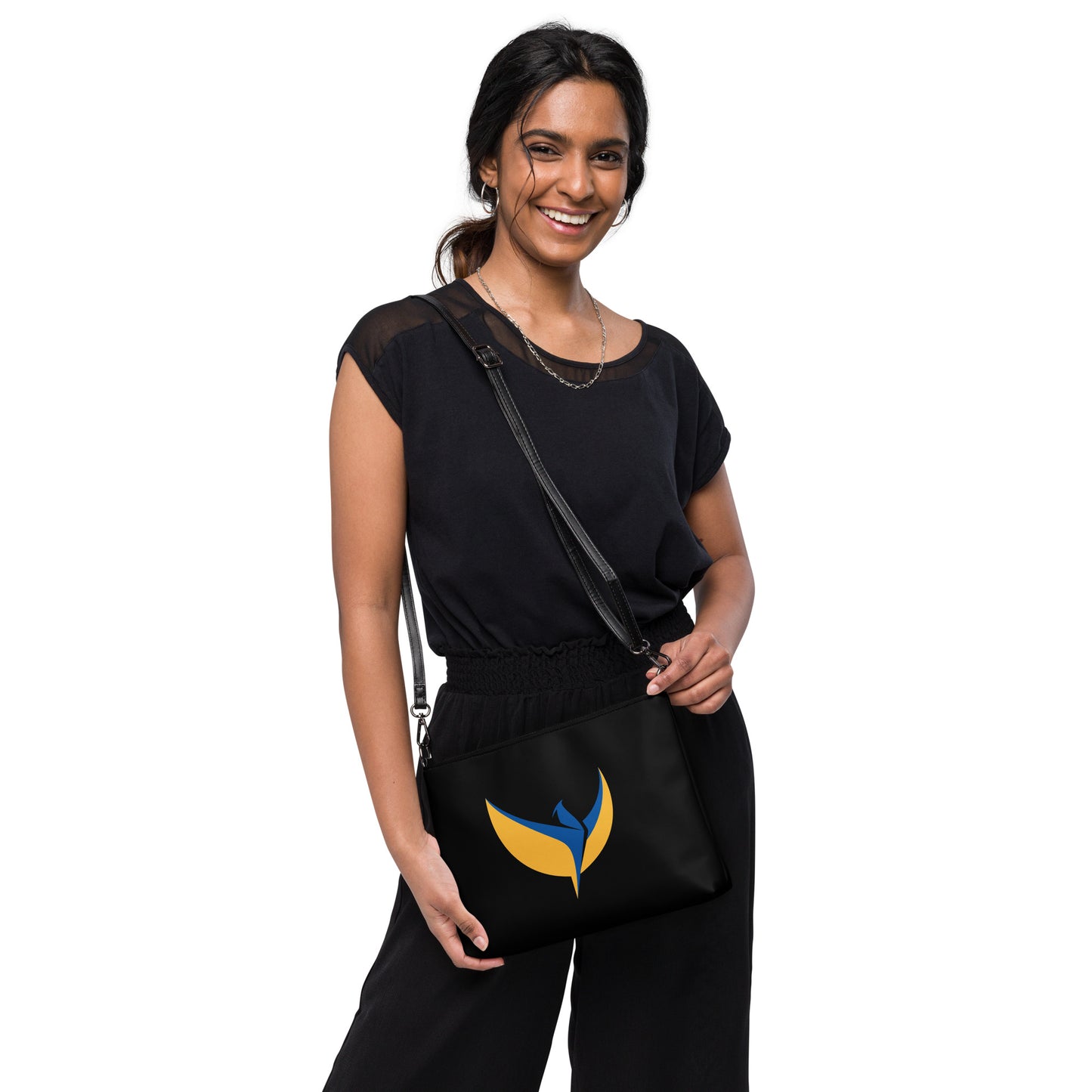 Crossbody Black Bag - Phoenix Large