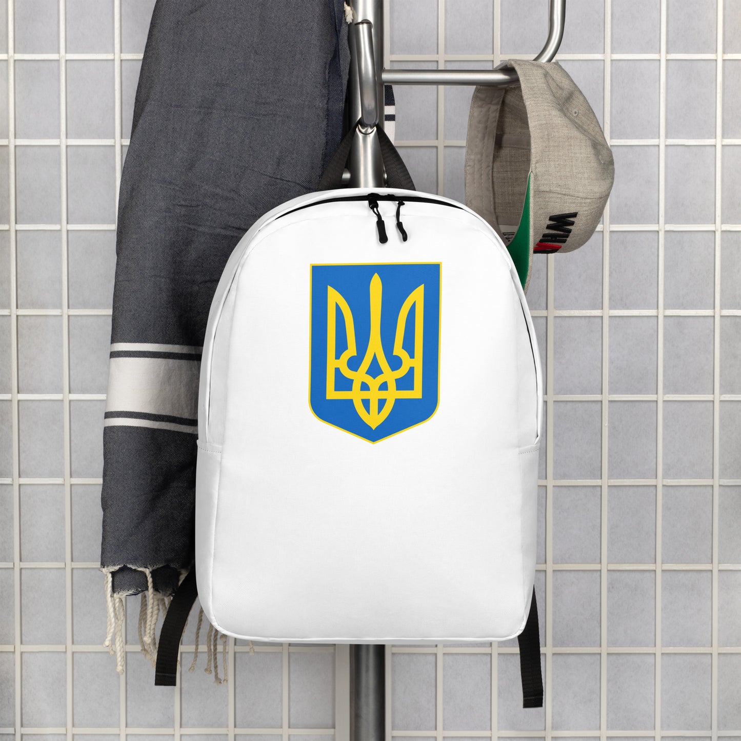 Streamlined White Backpack - Trident