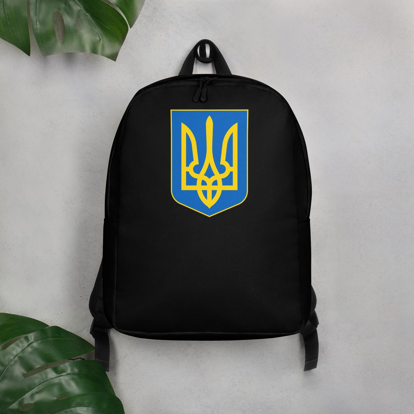 Streamlined Black Backpack - Trident