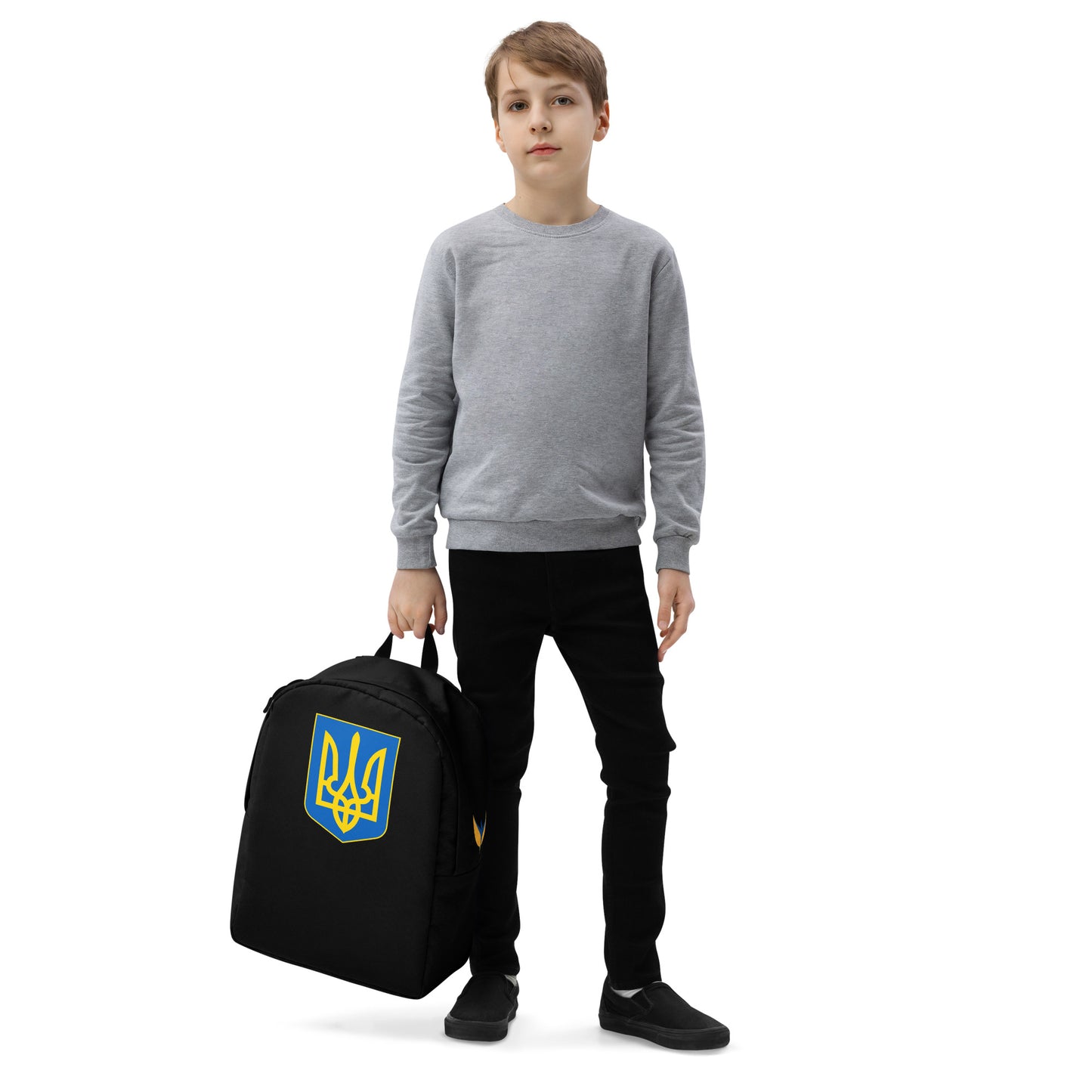 Streamlined Black Backpack - Trident