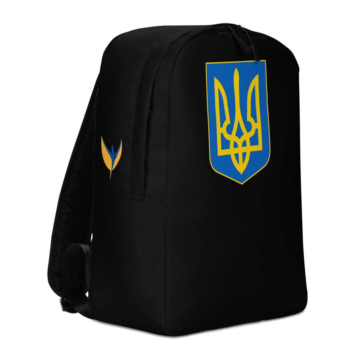 Streamlined Black Backpack - Trident