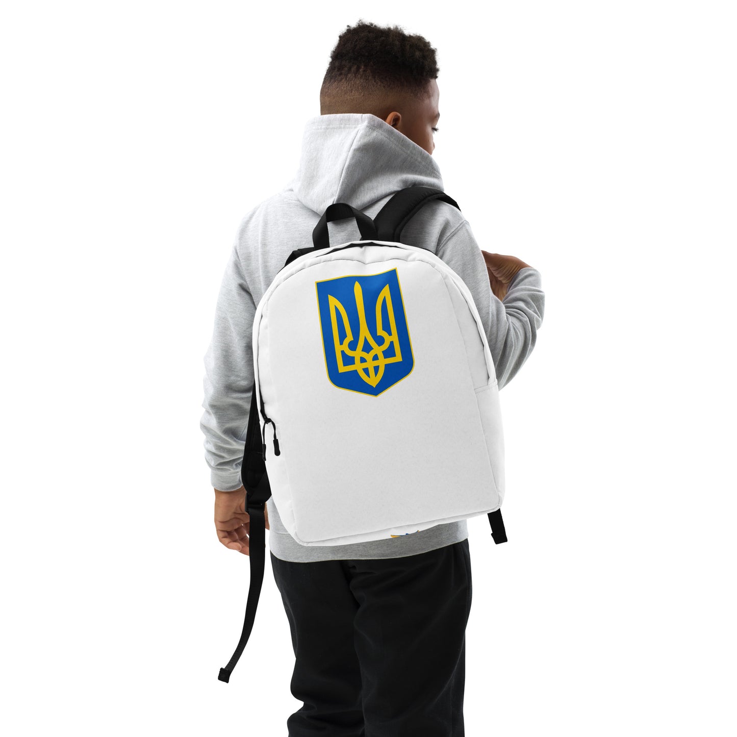 Streamlined White Backpack - Trident