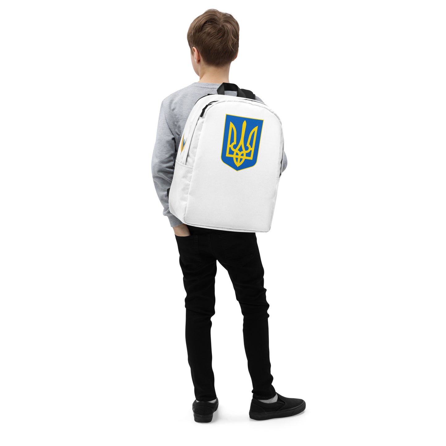 Streamlined White Backpack - Trident