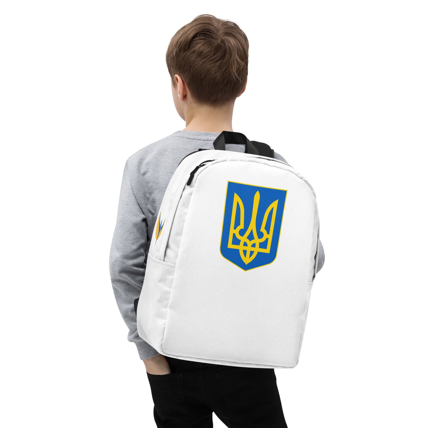 Streamlined White Backpack - Trident