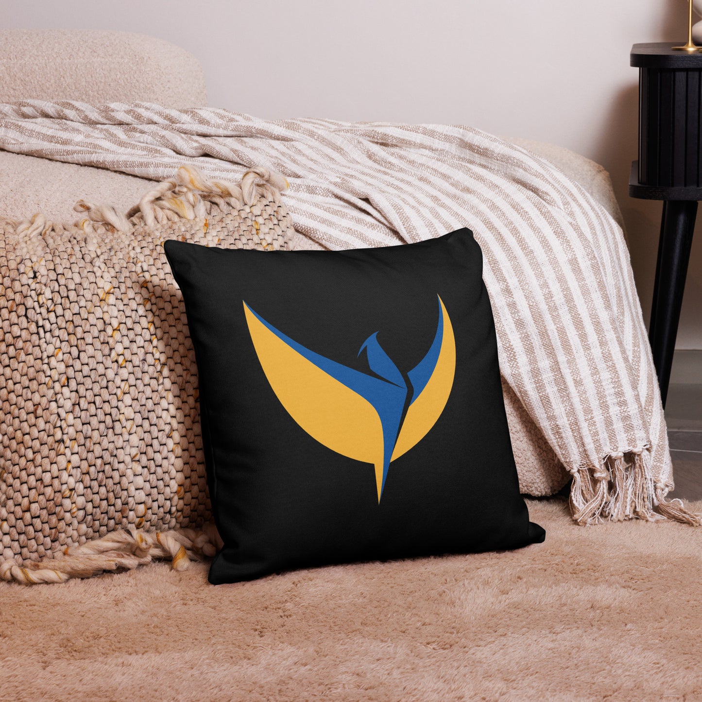 Premium Black Pillow - Phoenix