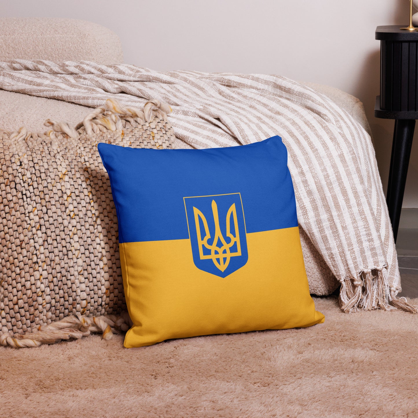 Premium Pillow - Trident & Flag