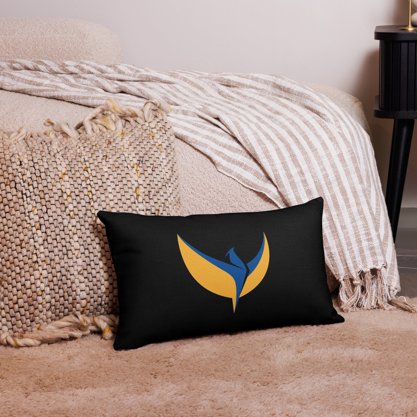 Premium Black Pillow - Phoenix
