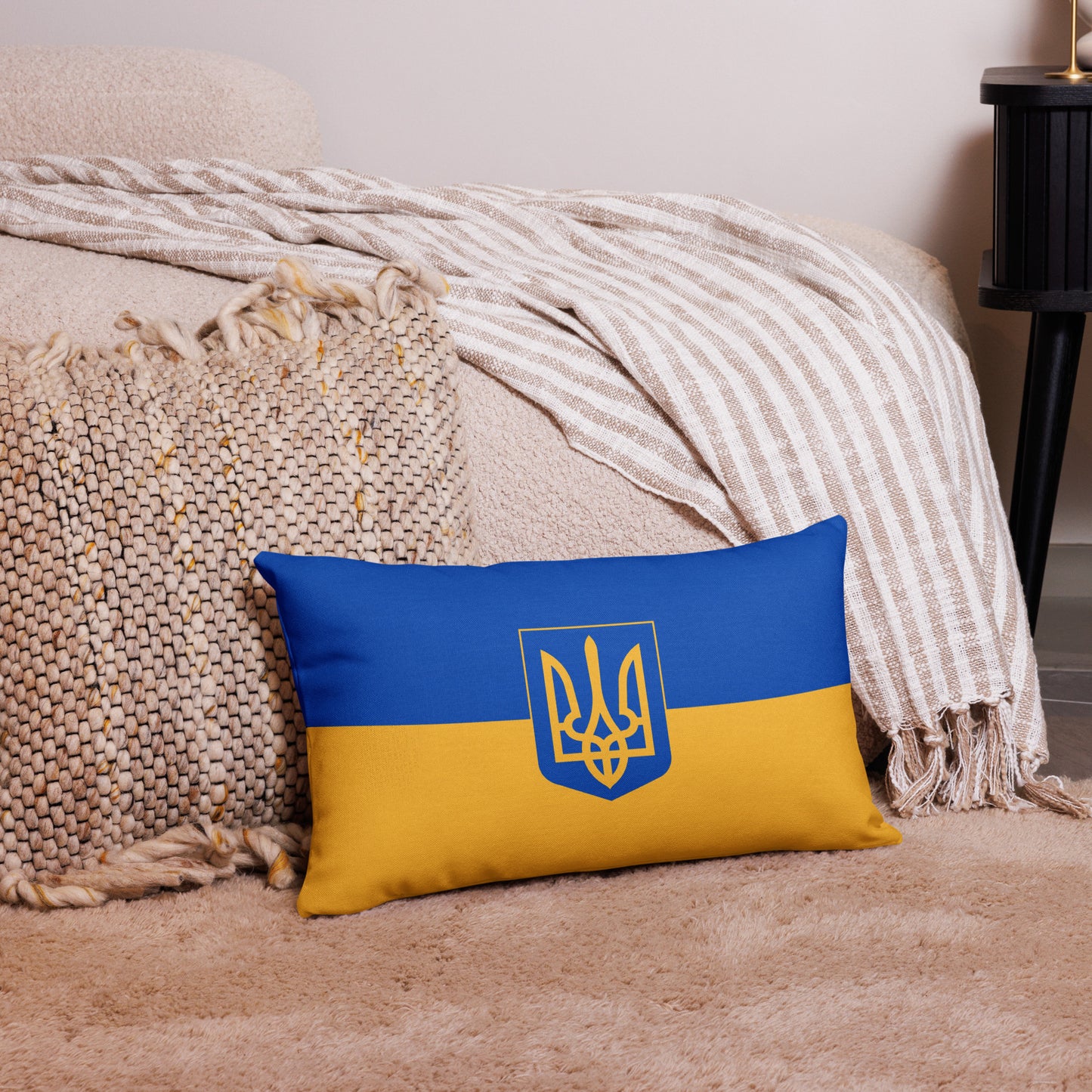 Premium Pillow - Trident & Flag