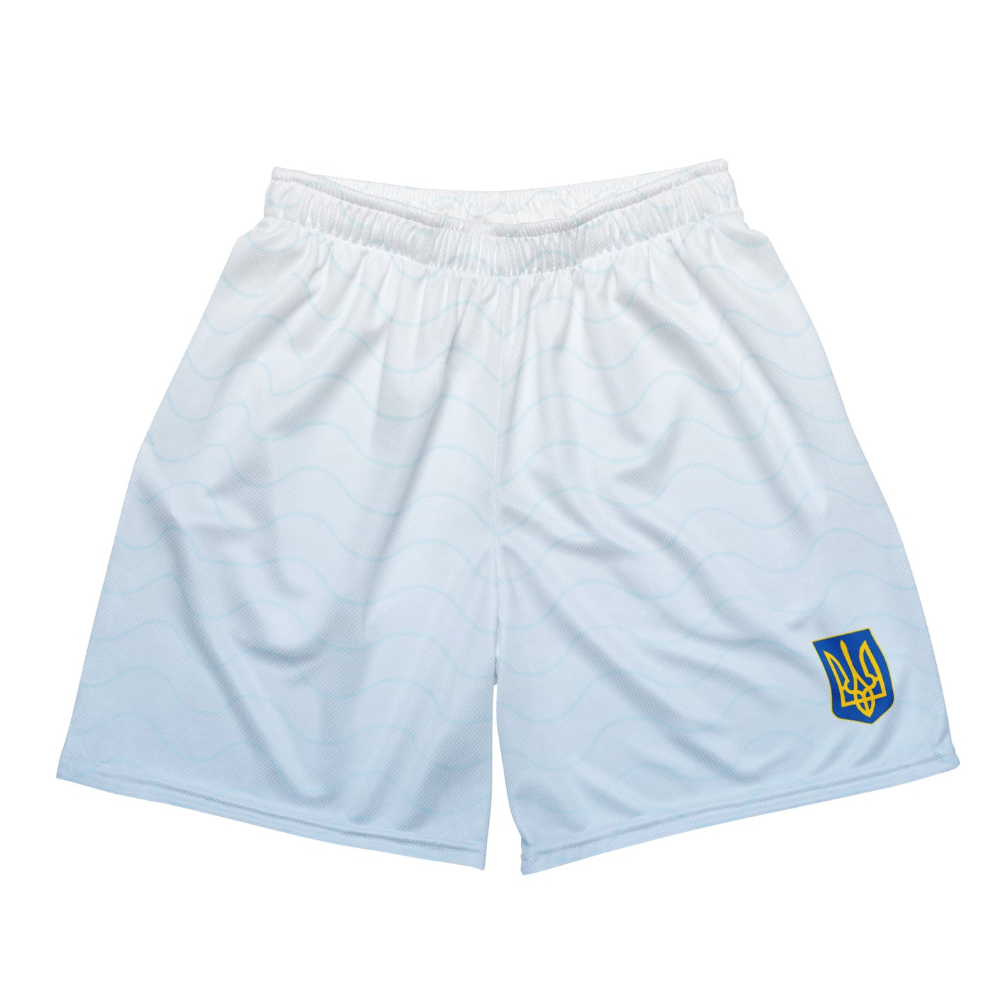 Unisex Blue Fade Mesh Shorts - Trident