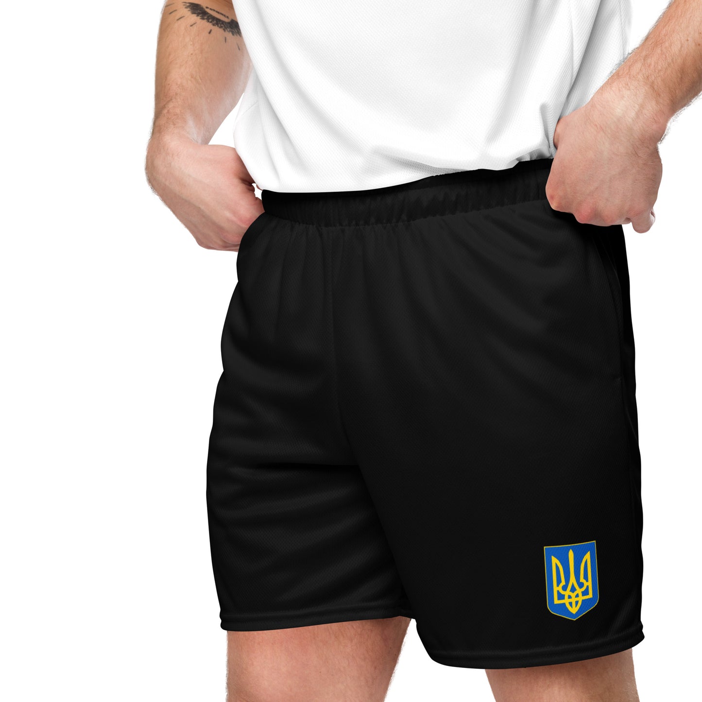 Unisex Black Mesh Shorts - Trident
