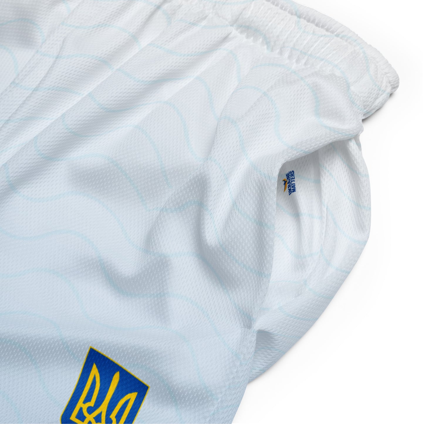 Unisex Blue Fade Mesh Shorts - Trident