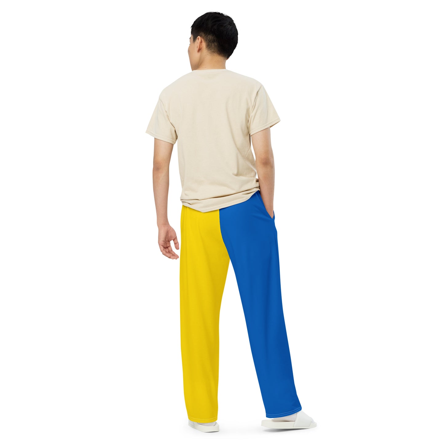 Unisex Wide-leg Pants - Ukrainian Flag
