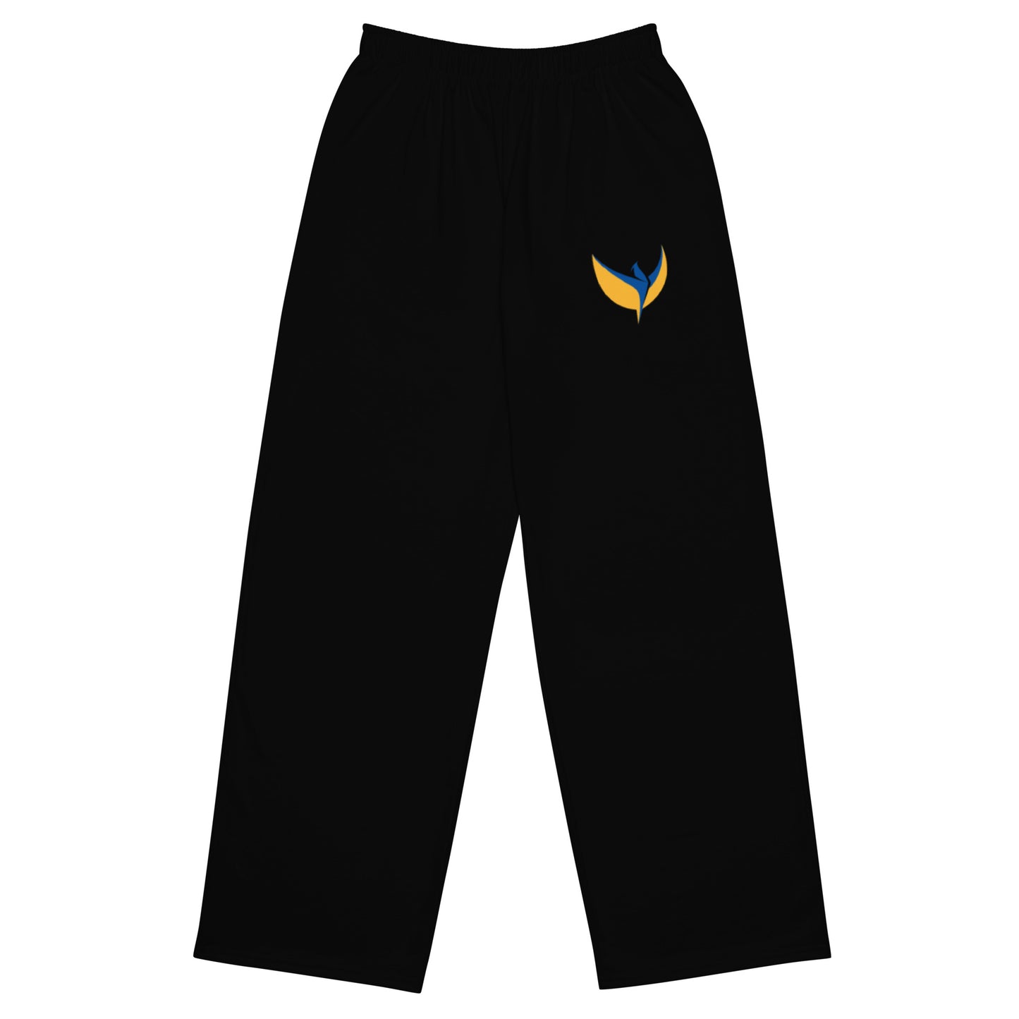 Unisex Black Wide-leg Pants - Phoenix