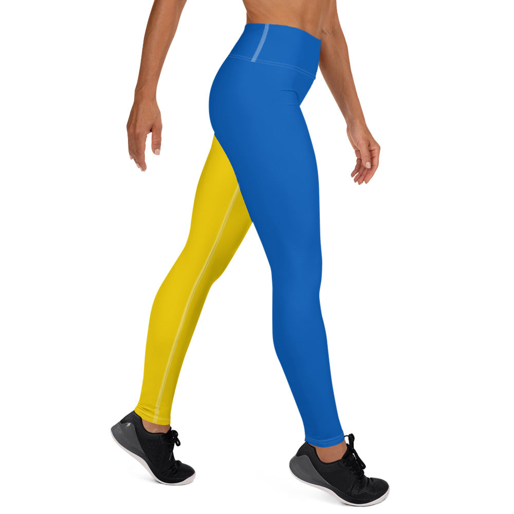 Yoga Leggings - Ukrainian Colors