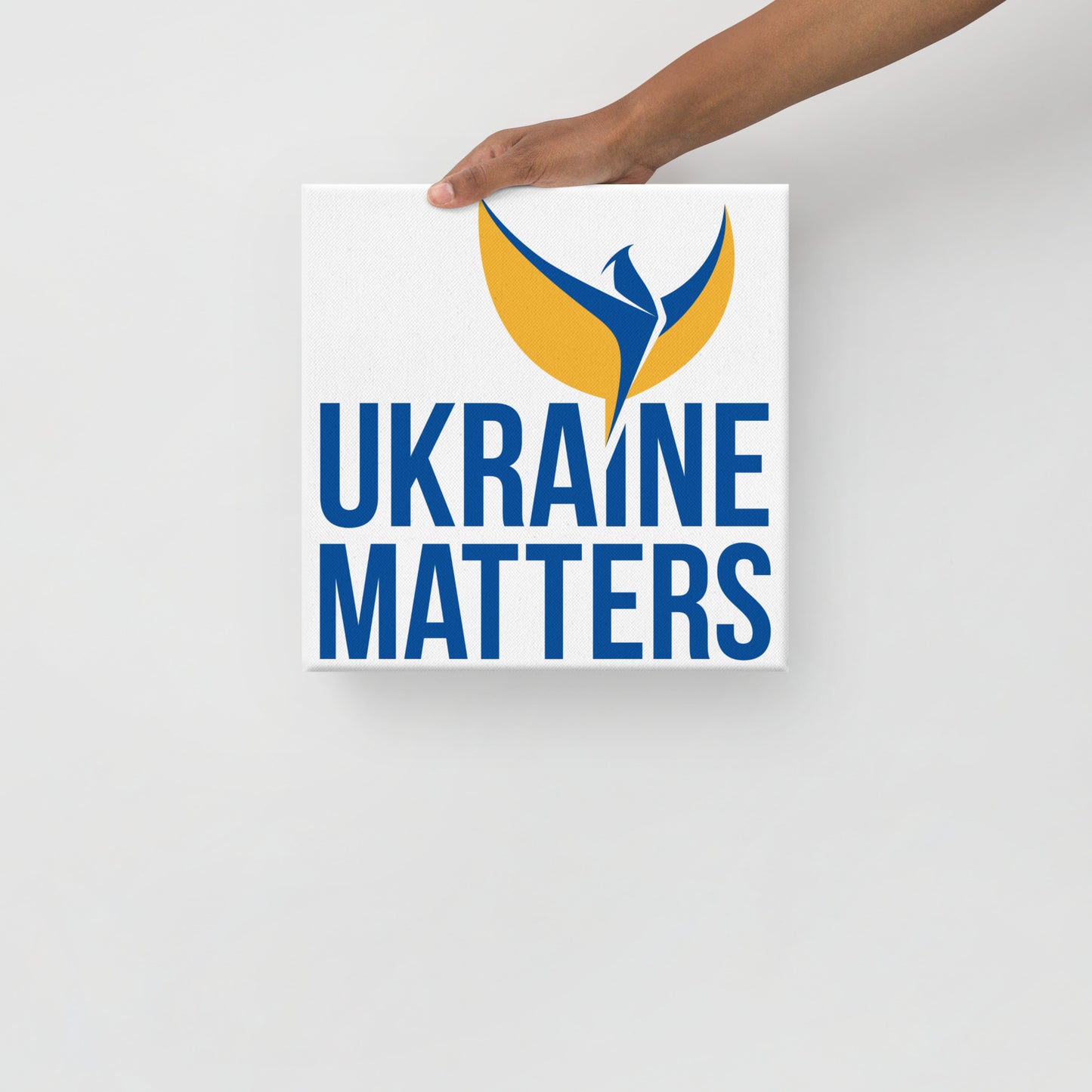 Canvas Painting - Ukraine Matters Logo White Background