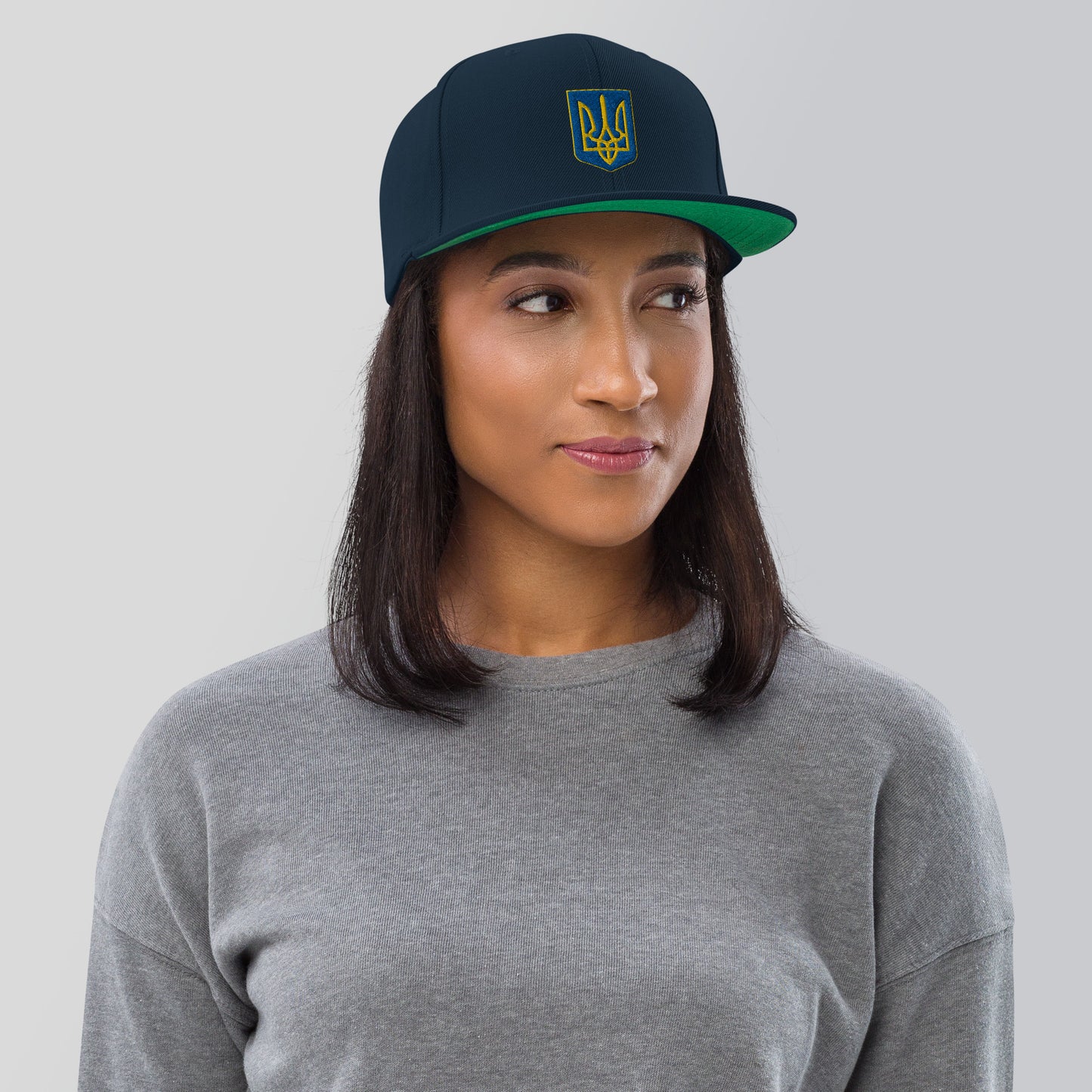 Snapback Hat / Cap - Embroidered Trident