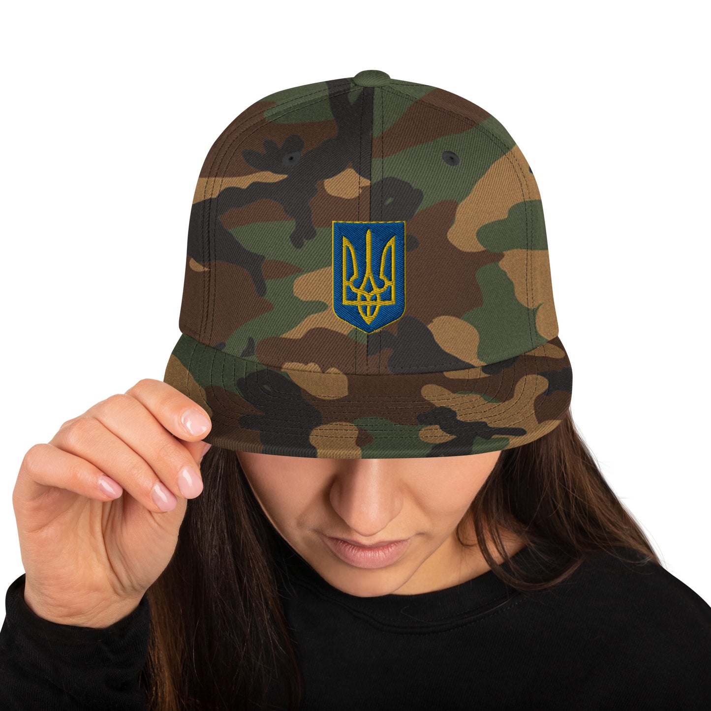 Snapback Hat / Cap - Embroidered Trident