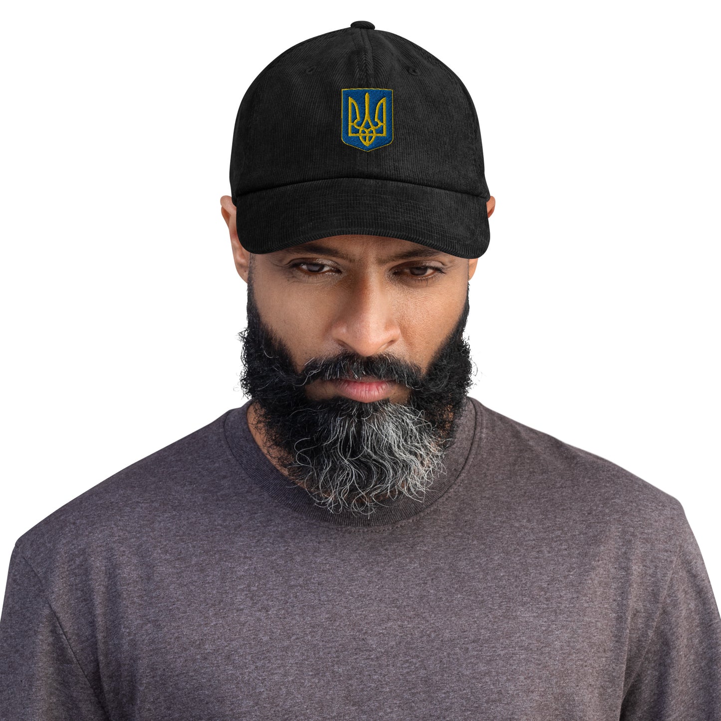 Premium Corduroy Hat / Cap - Embroidered Trident