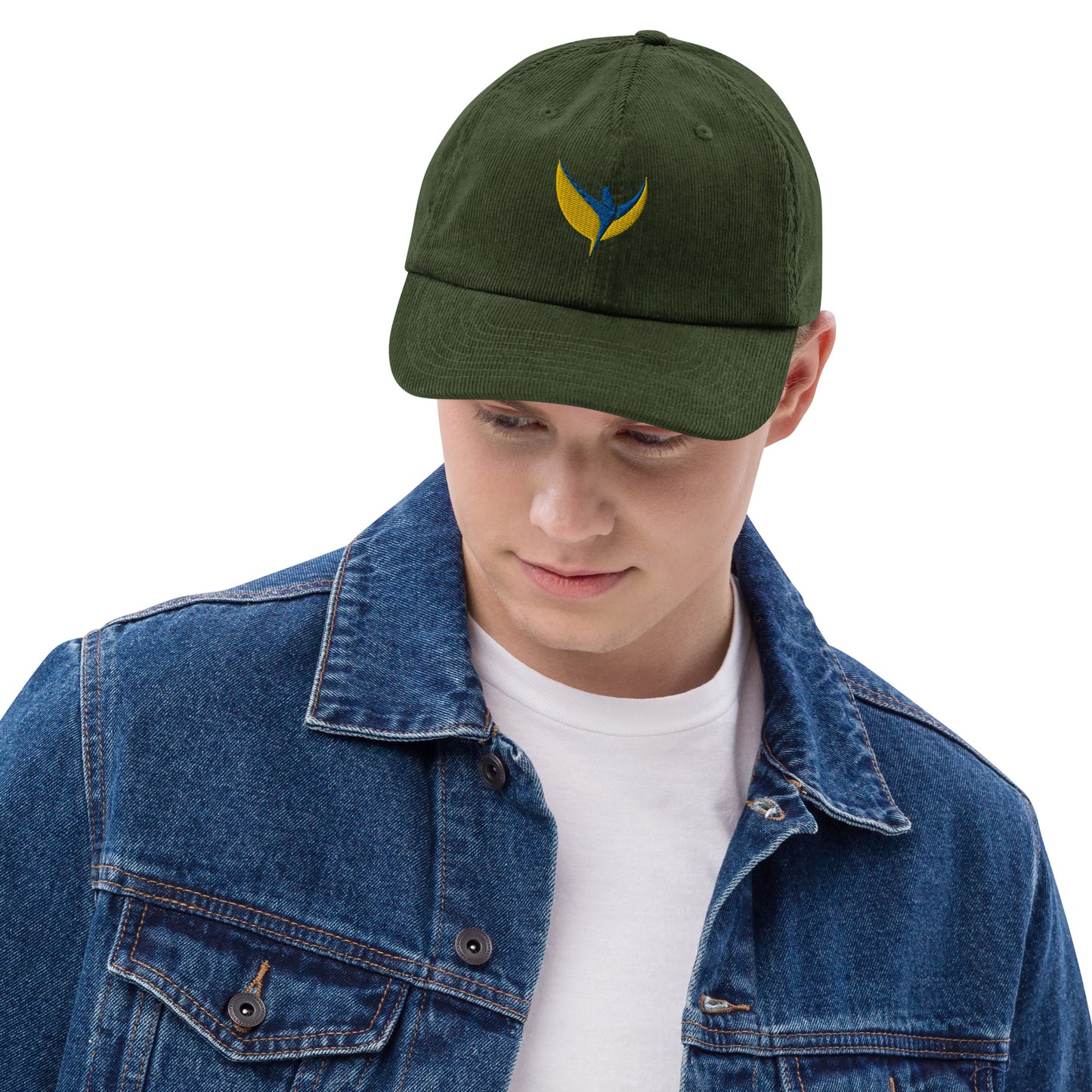 Premium Corduroy Hat / Cap - Embroidered Phoenix