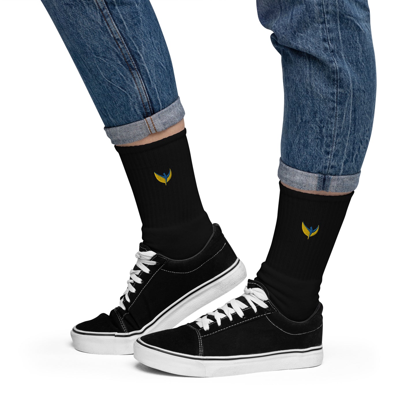 Embroidered Socks - Phoenix