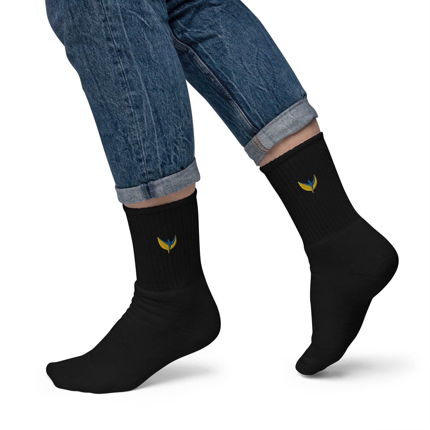 Embroidered Socks - Phoenix