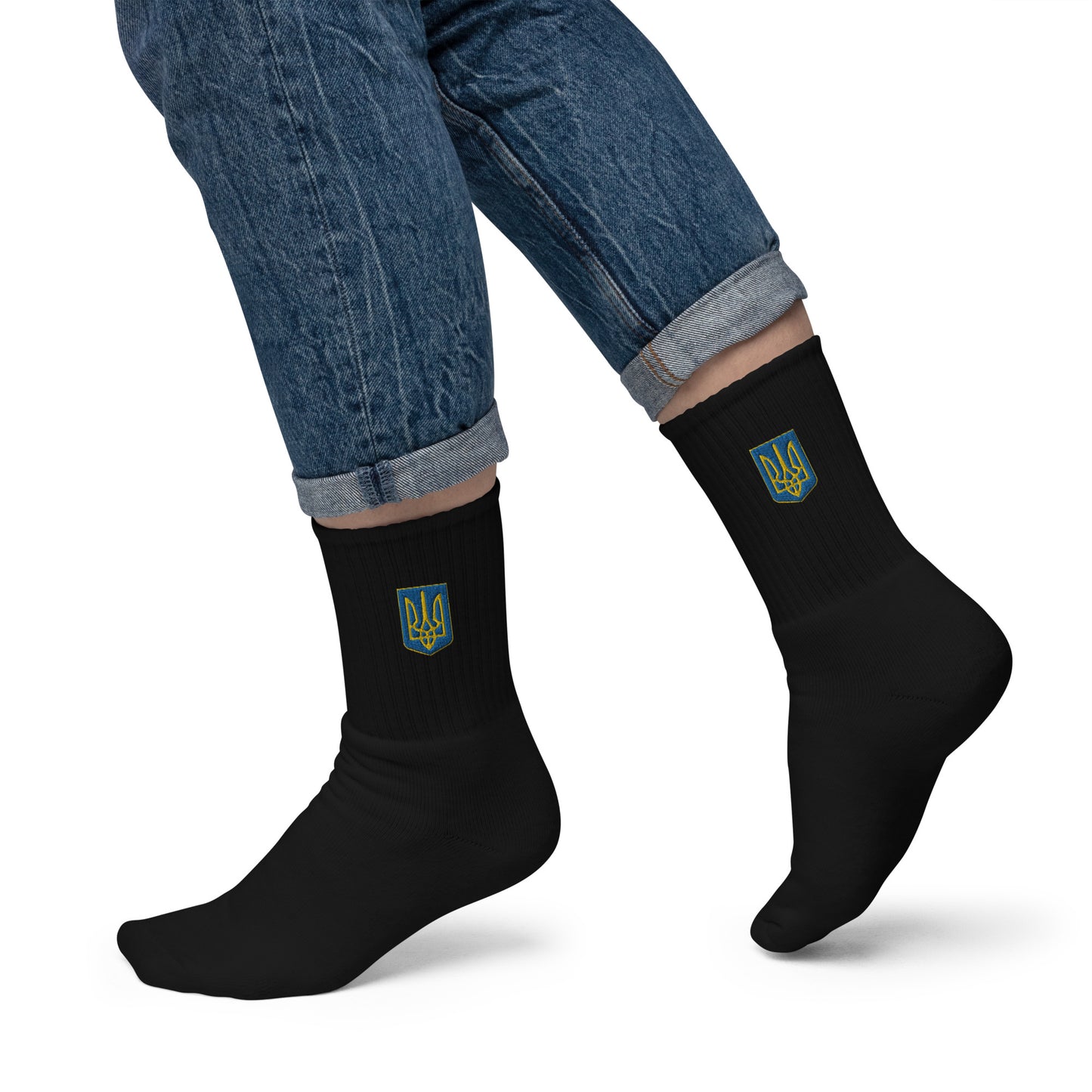 Embroidered Socks - Trident Both Sides