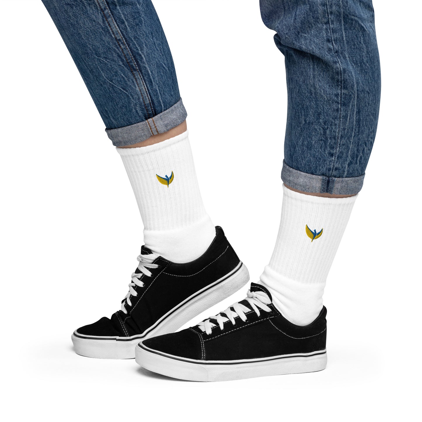 Embroidered Socks - Phoenix