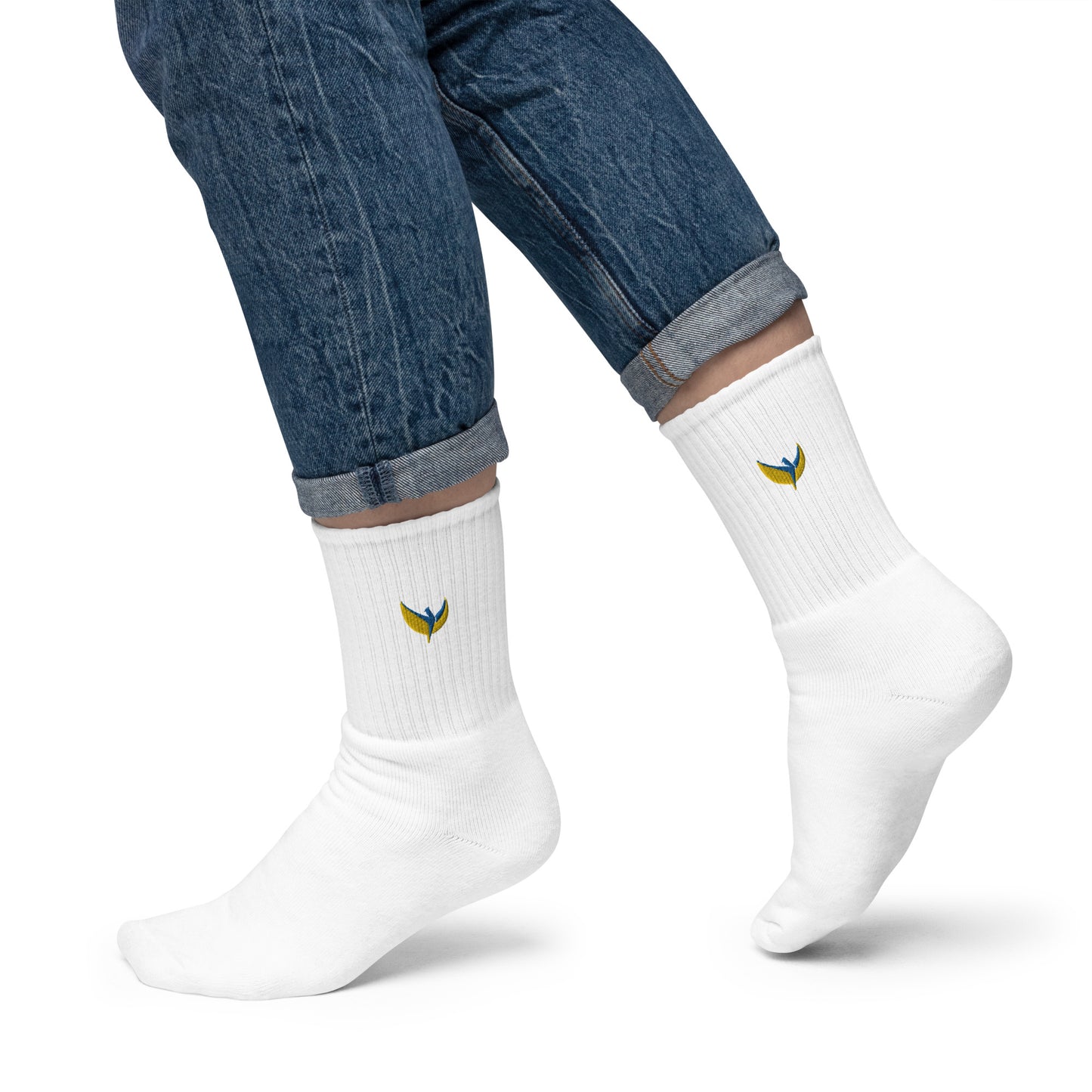 Embroidered Socks - Phoenix