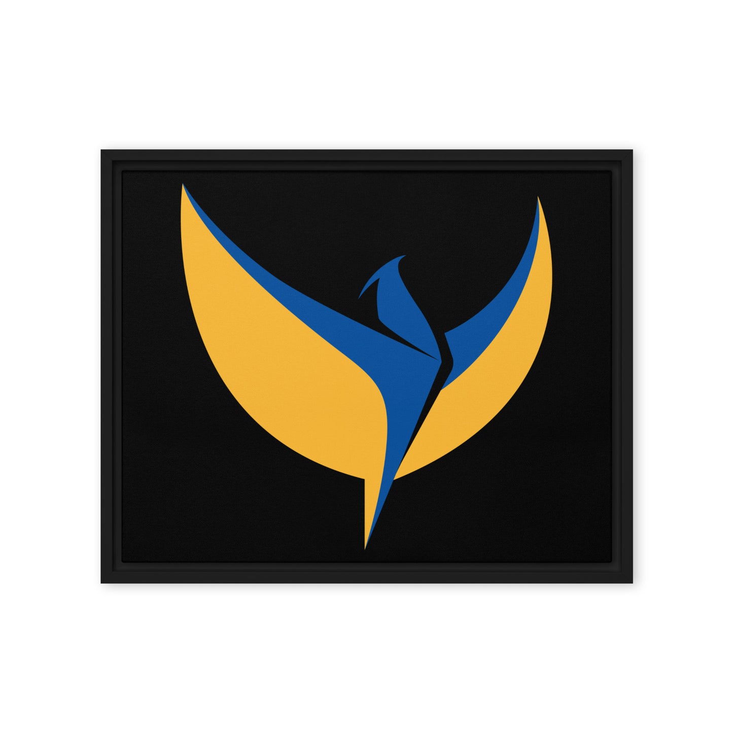 Framed Canvas Painting - Phoenix Black Background