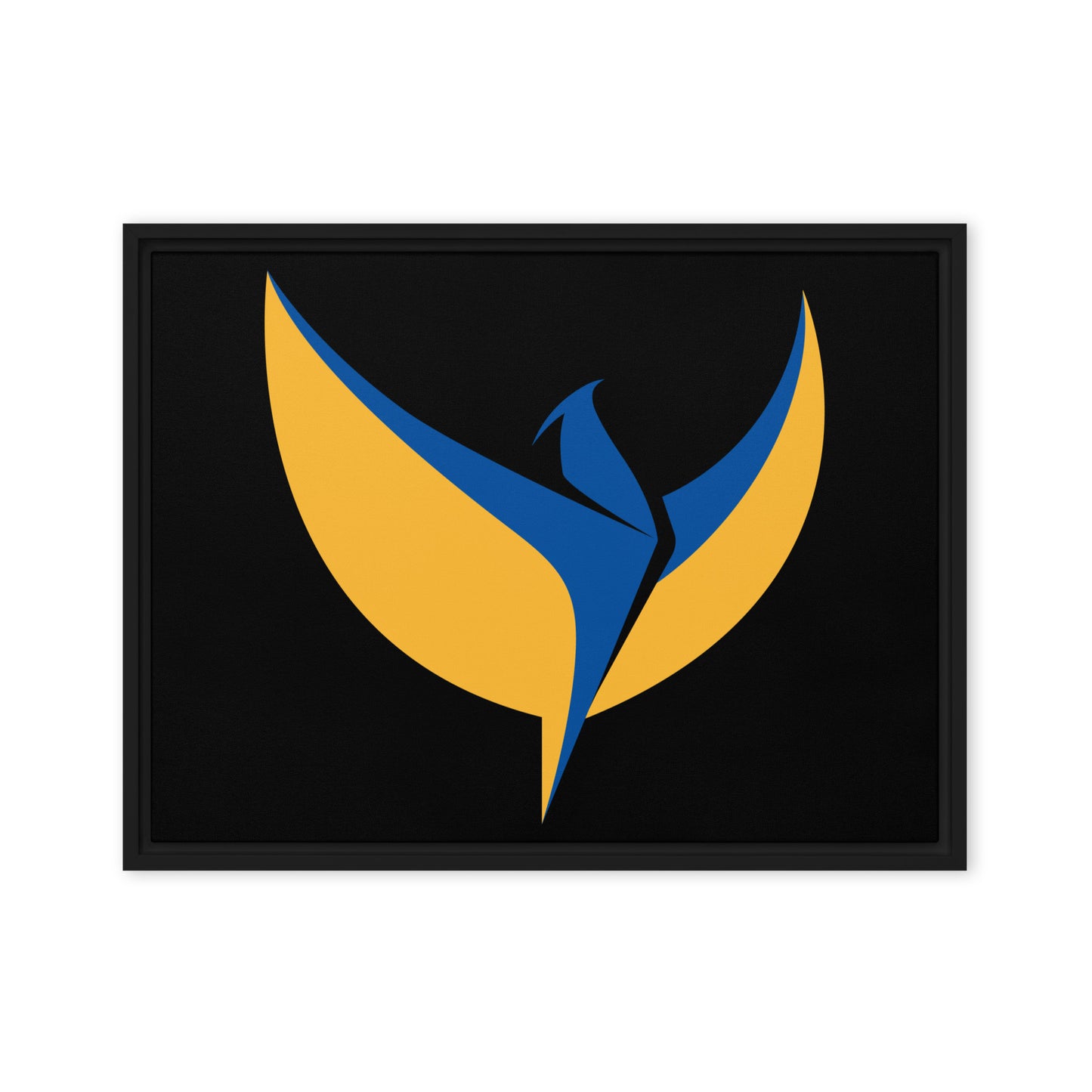 Framed Canvas Painting - Phoenix Black Background