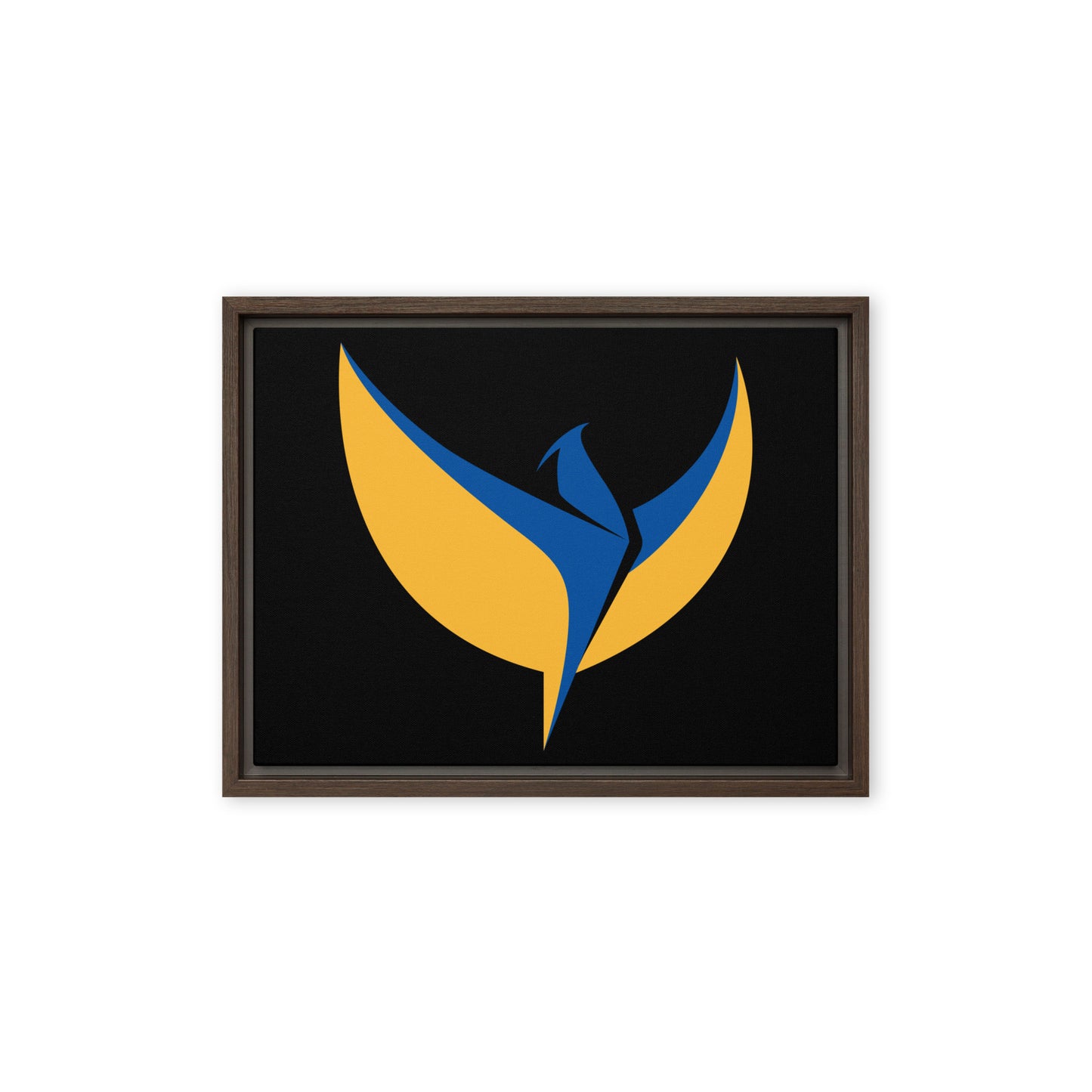 Framed Canvas Painting - Phoenix Black Background