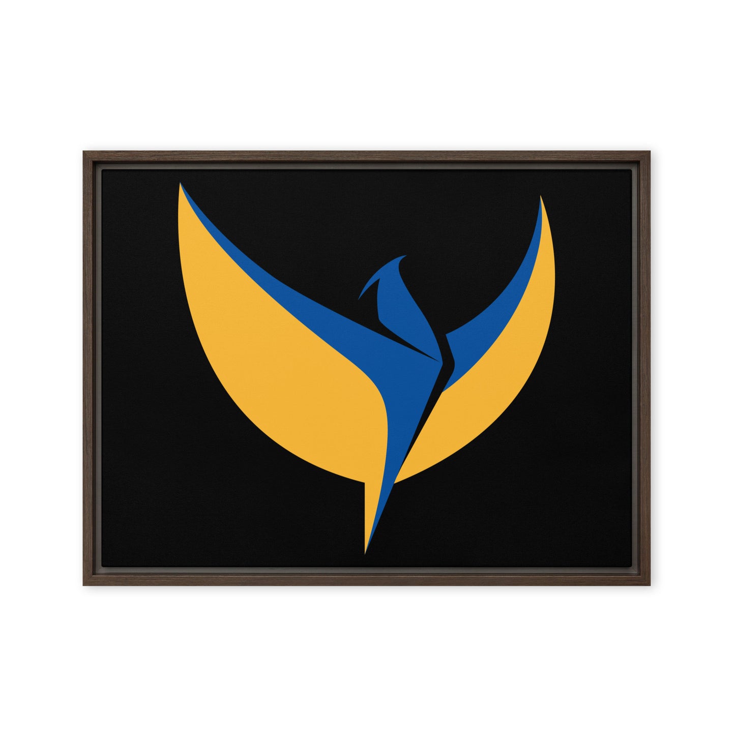 Framed Canvas Painting - Phoenix Black Background