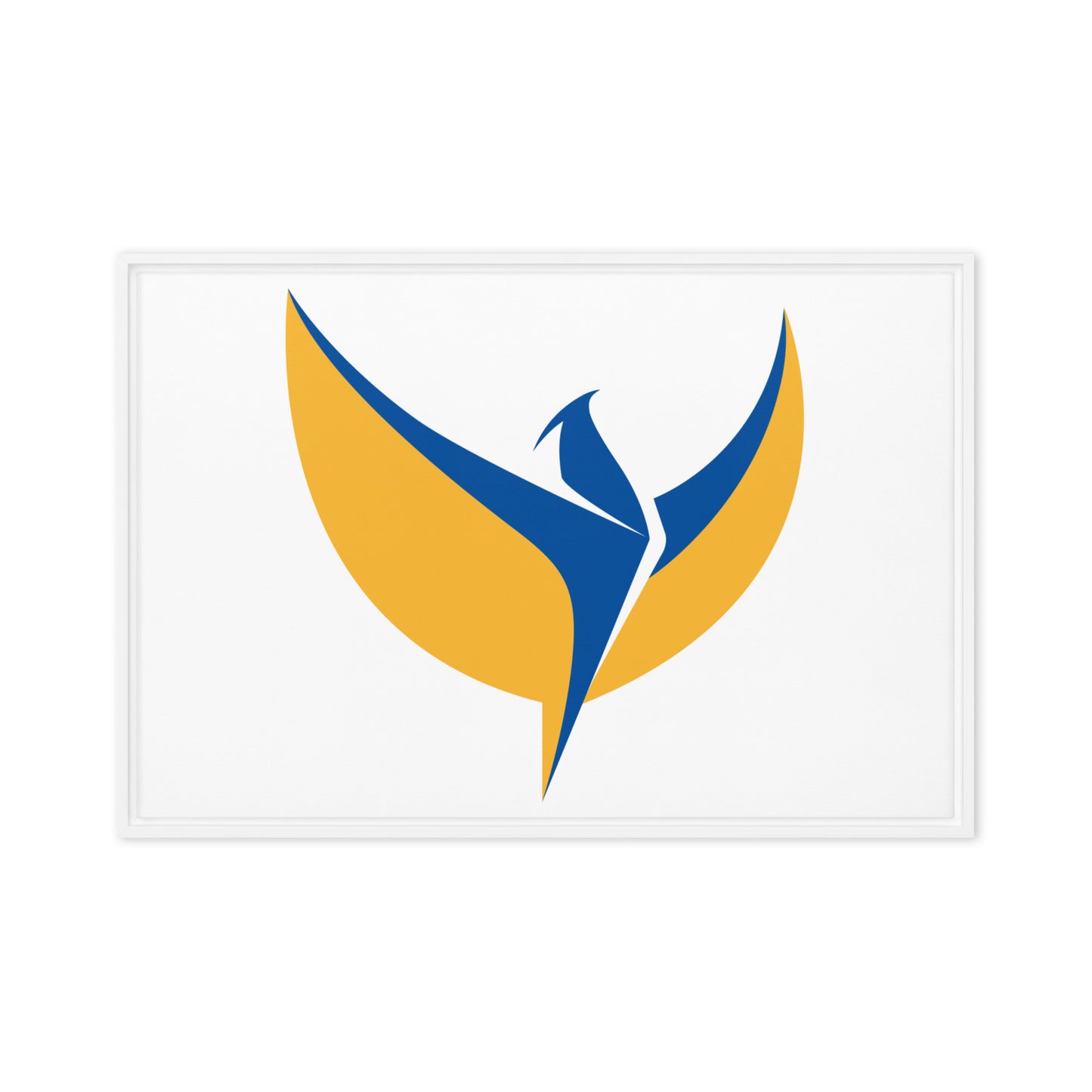 Framed Canvas Painting - Phoenix White Background