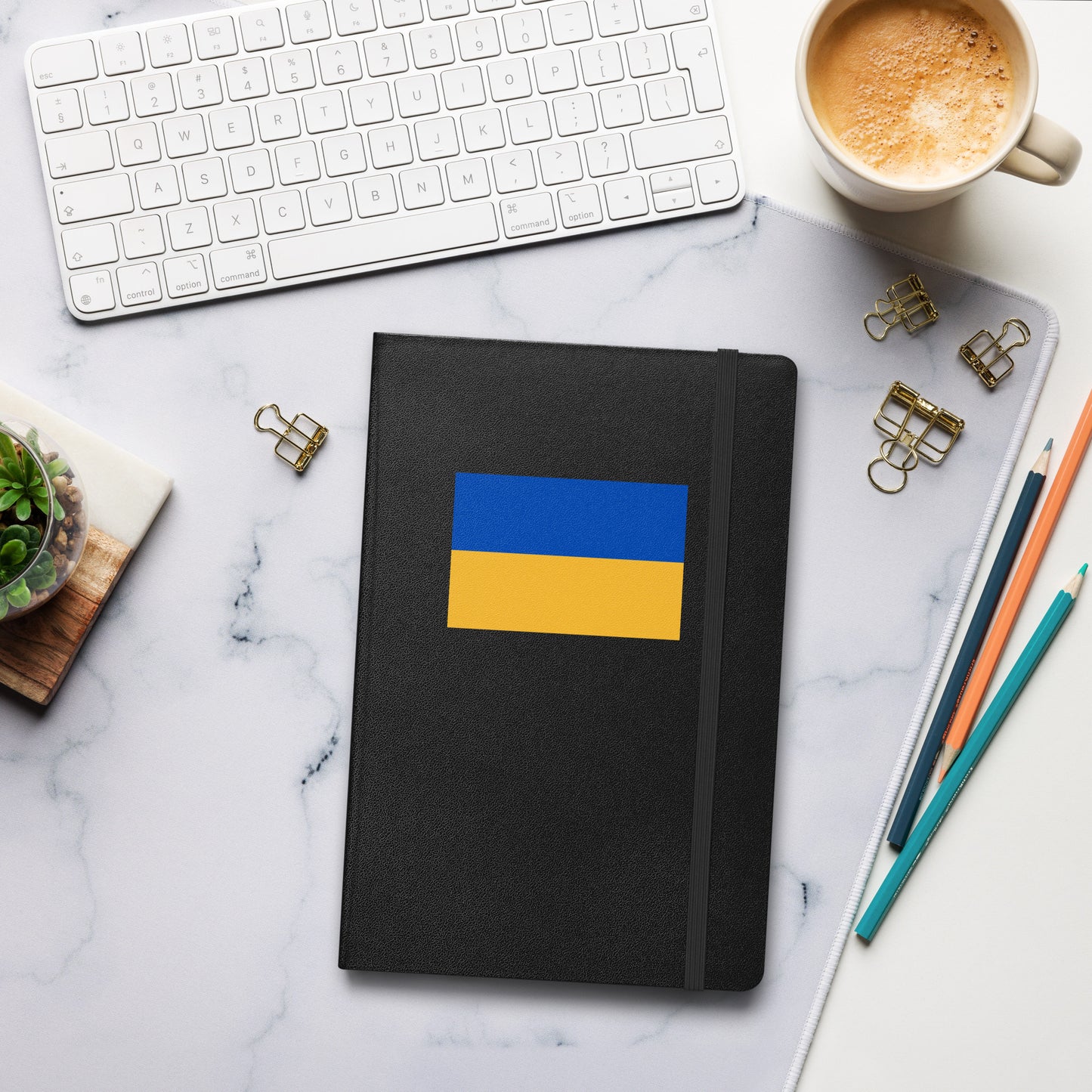 Hardcover Notebook - Ukrainian Flag