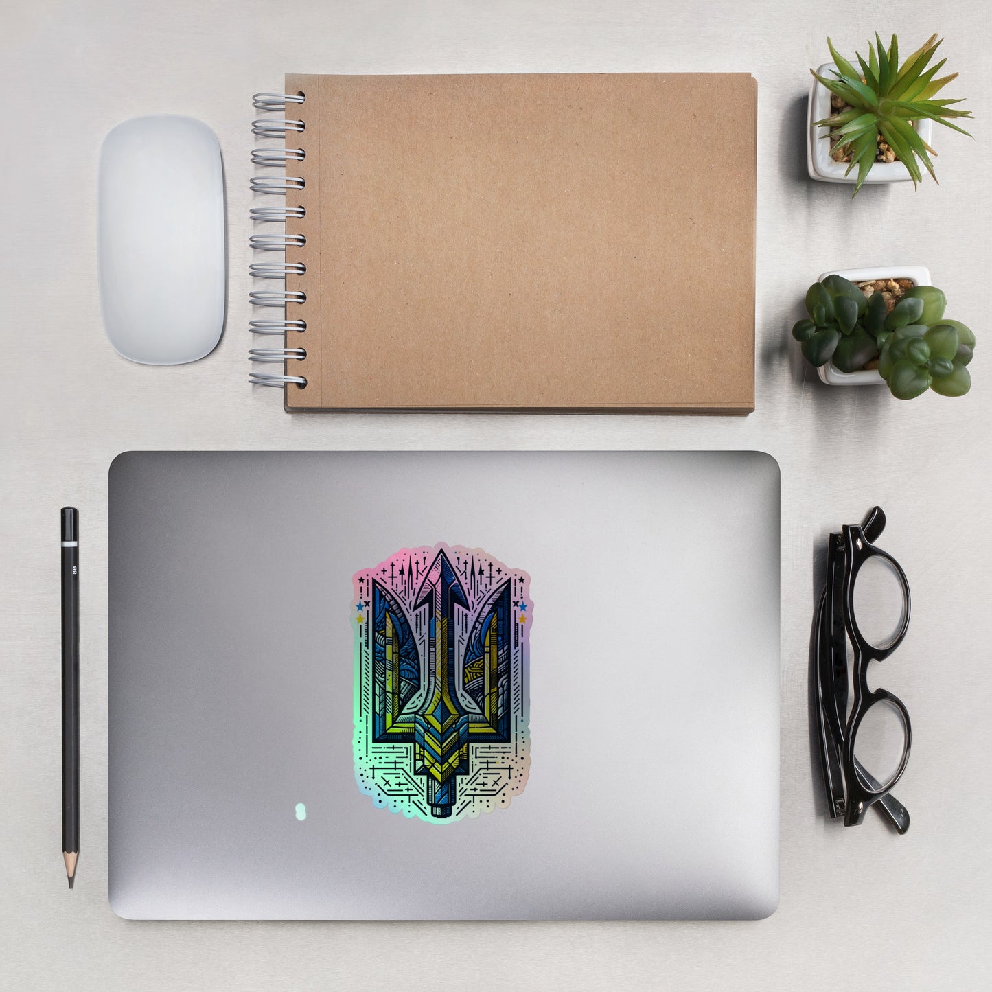 Holographic Stickers - Alternative Trident