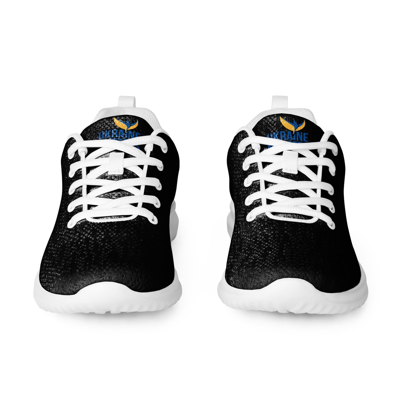 Men’s Black Athletic Shoes - Ukraine Matters Logo