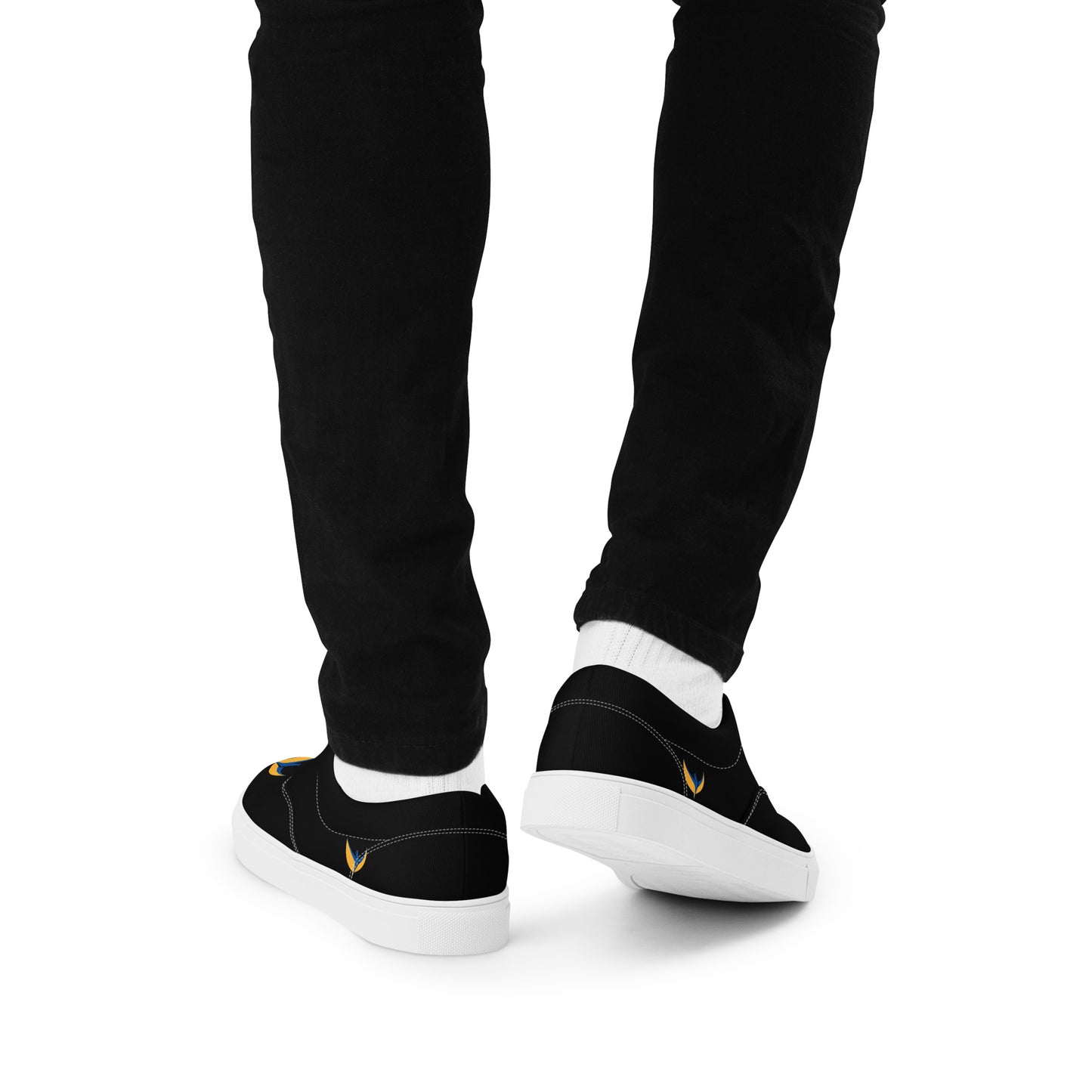 Men’s Lace-up Black Canvas Shoes - Phoenix
