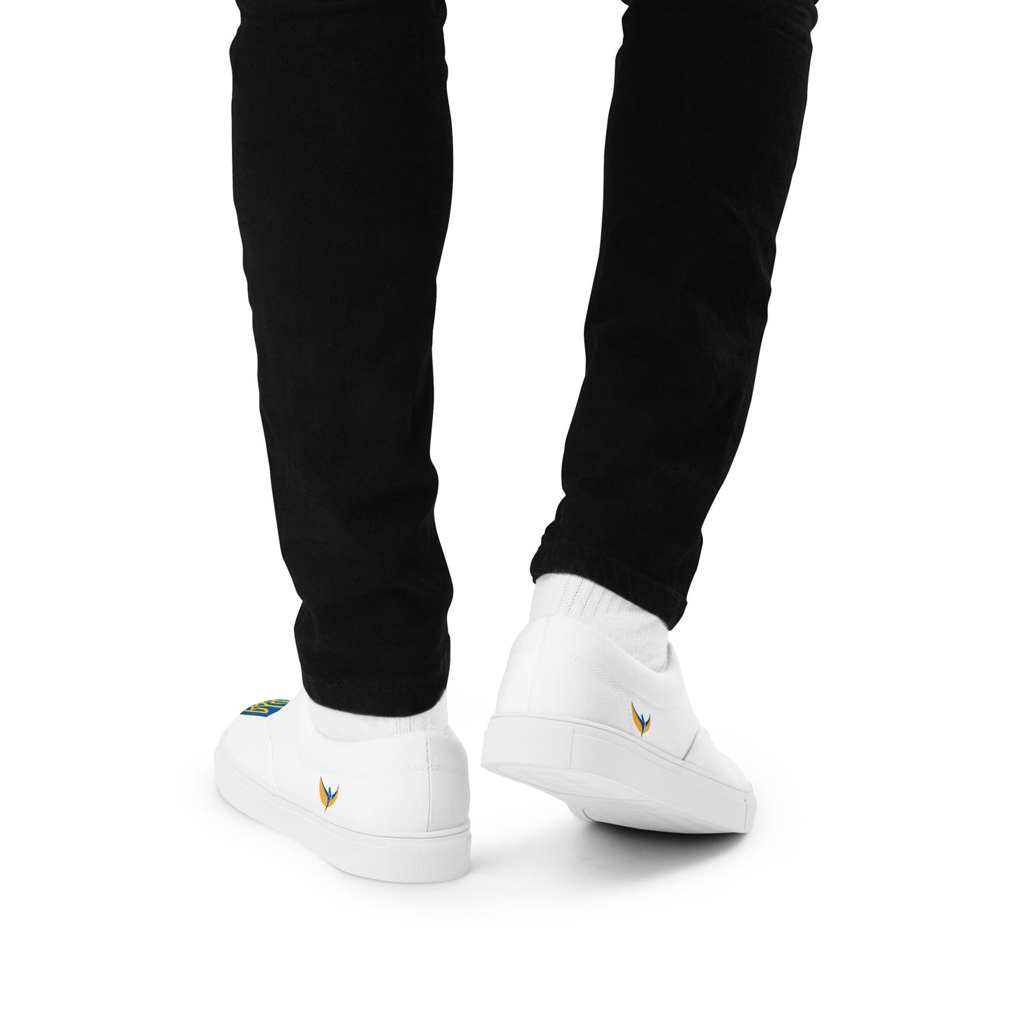 Men’s Lace-up White Canvas Shoes - Trident