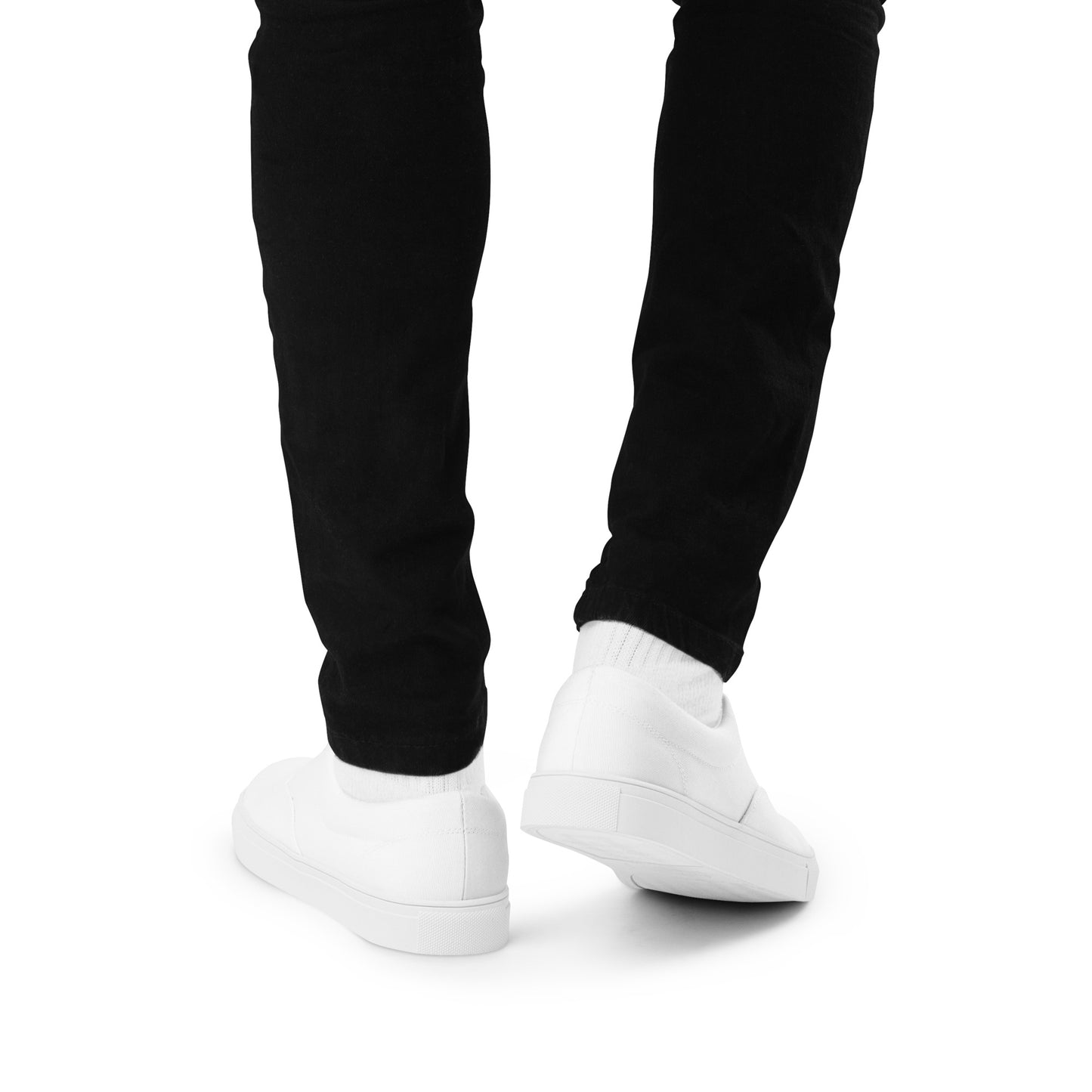 Men’s Lace-up White Canvas Shoes - Phoenix Incogni Center