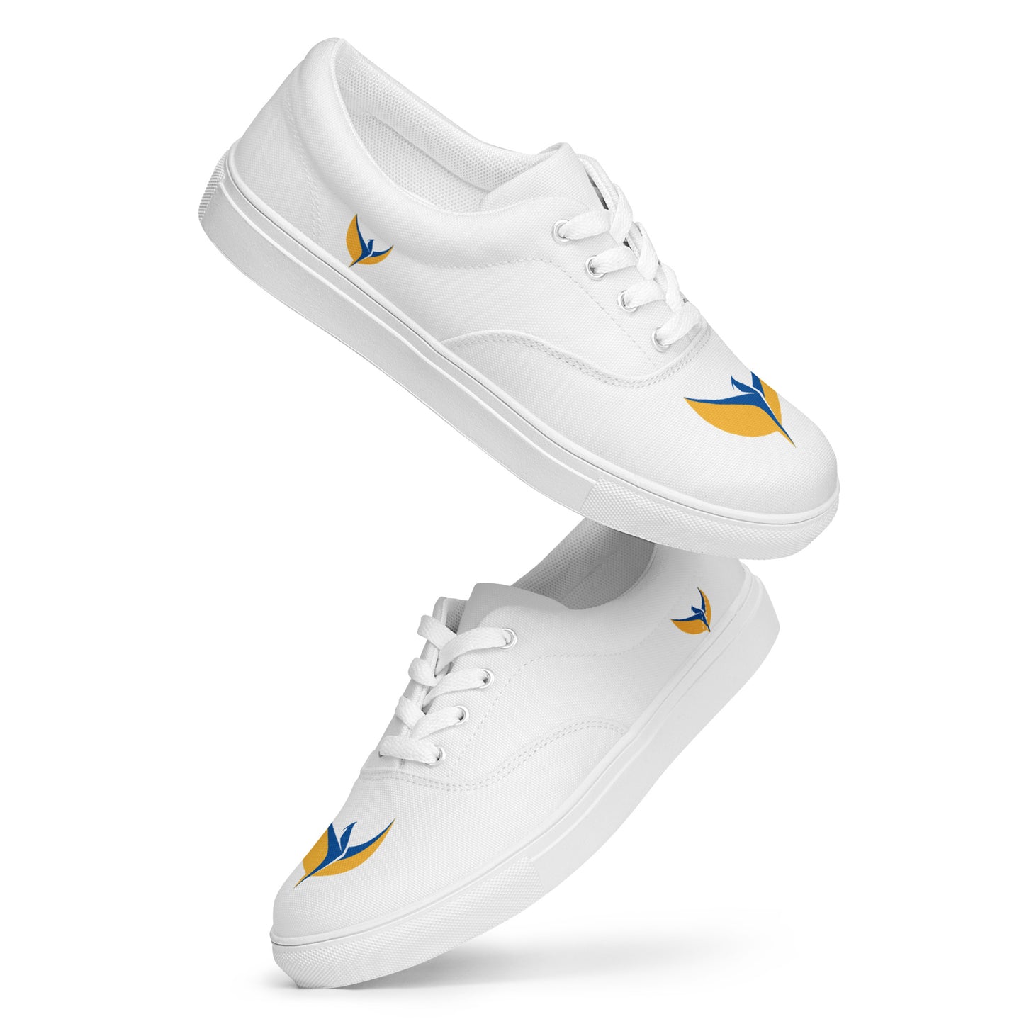 Men’s Lace-up White Canvas Shoes - Phoenix