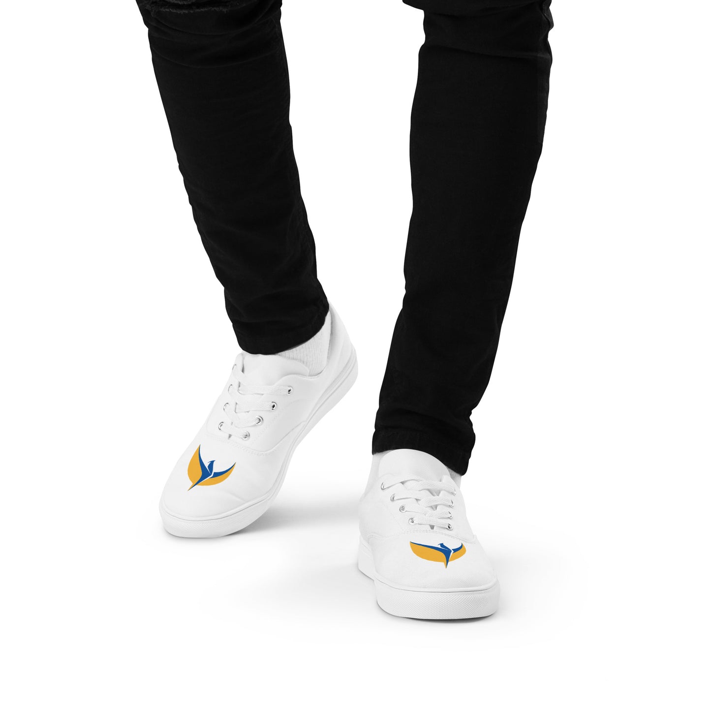 Men’s Lace-up White Canvas Shoes - Phoenix