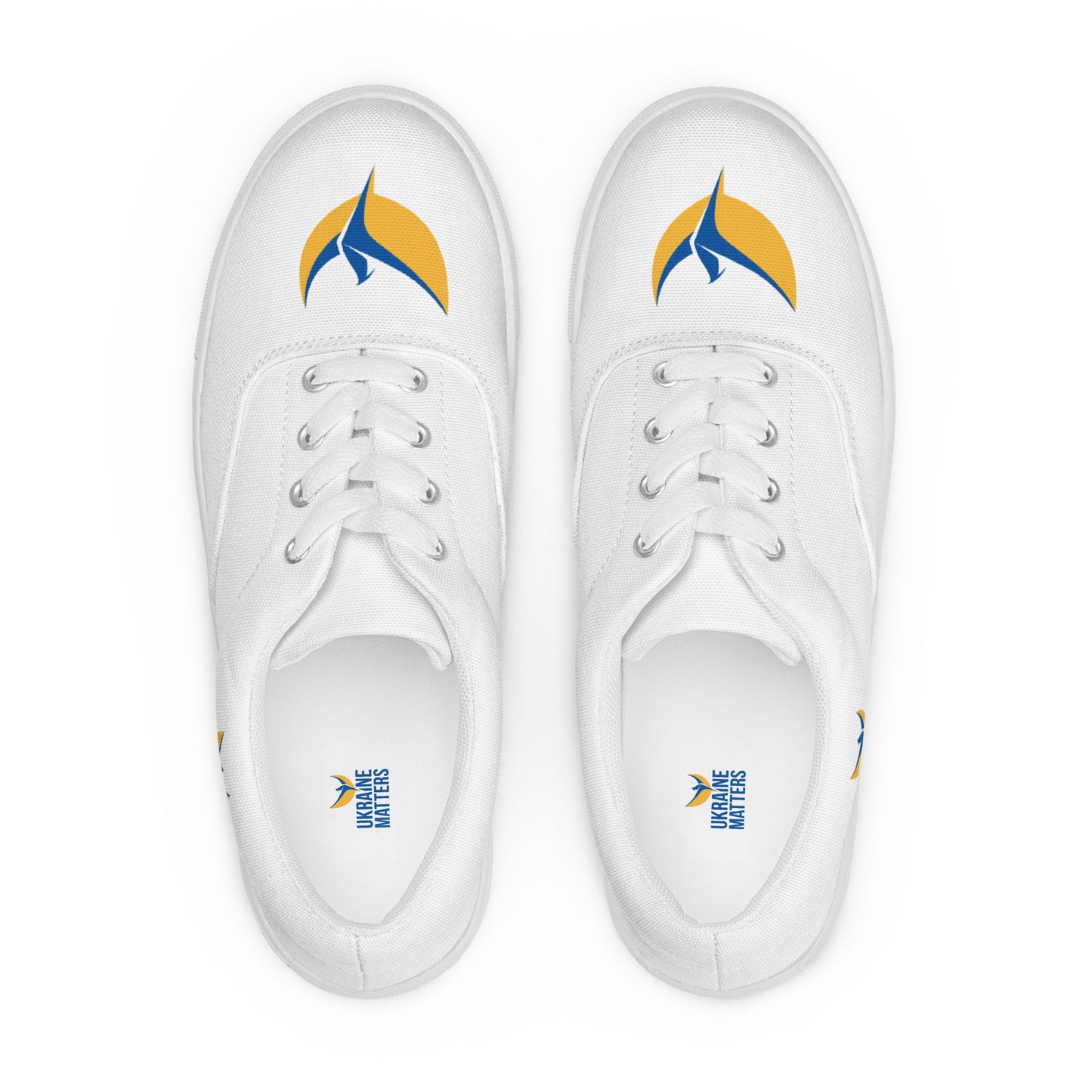 Men’s Lace-up White Canvas Shoes - Phoenix