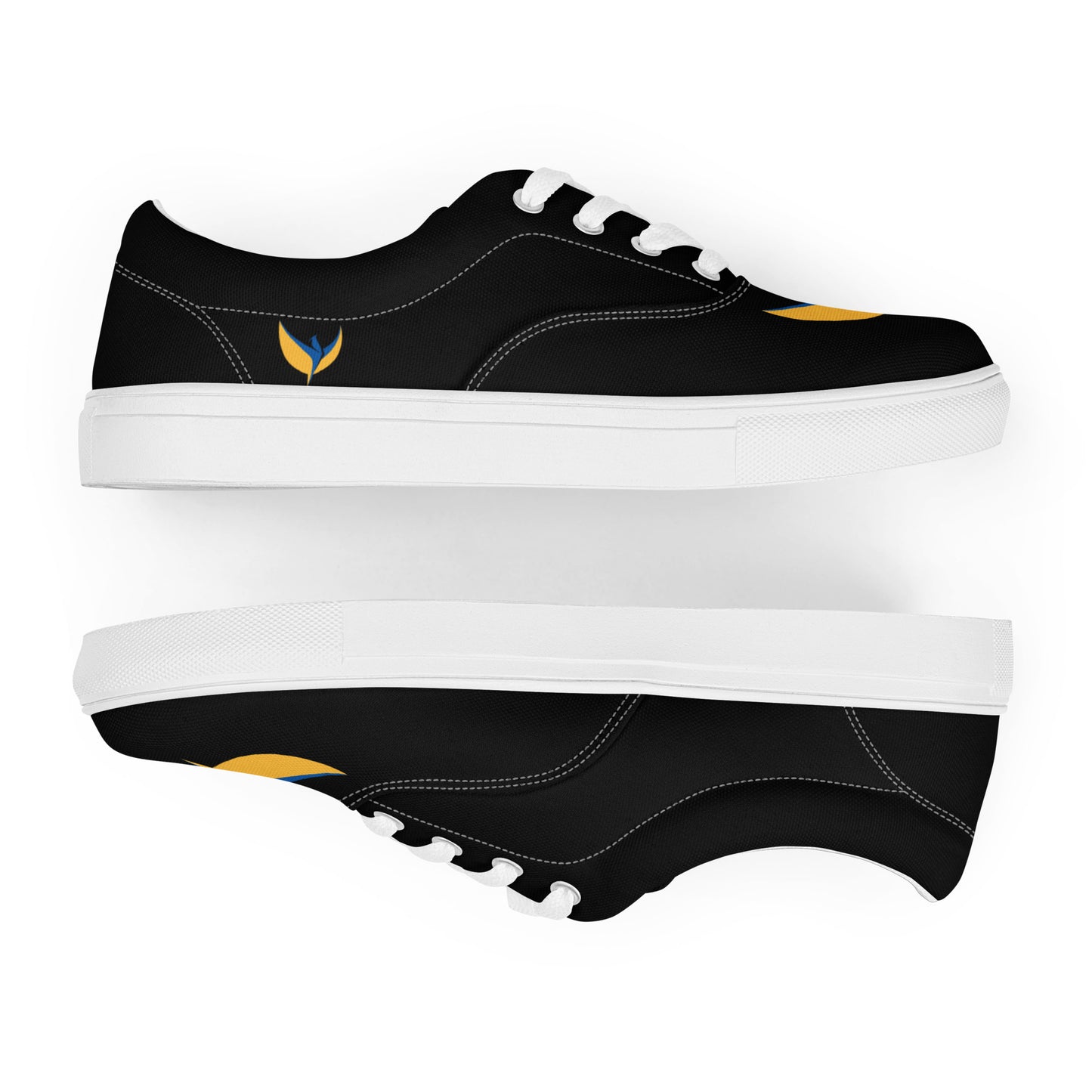 Men’s Lace-up Black Canvas Shoes - Phoenix