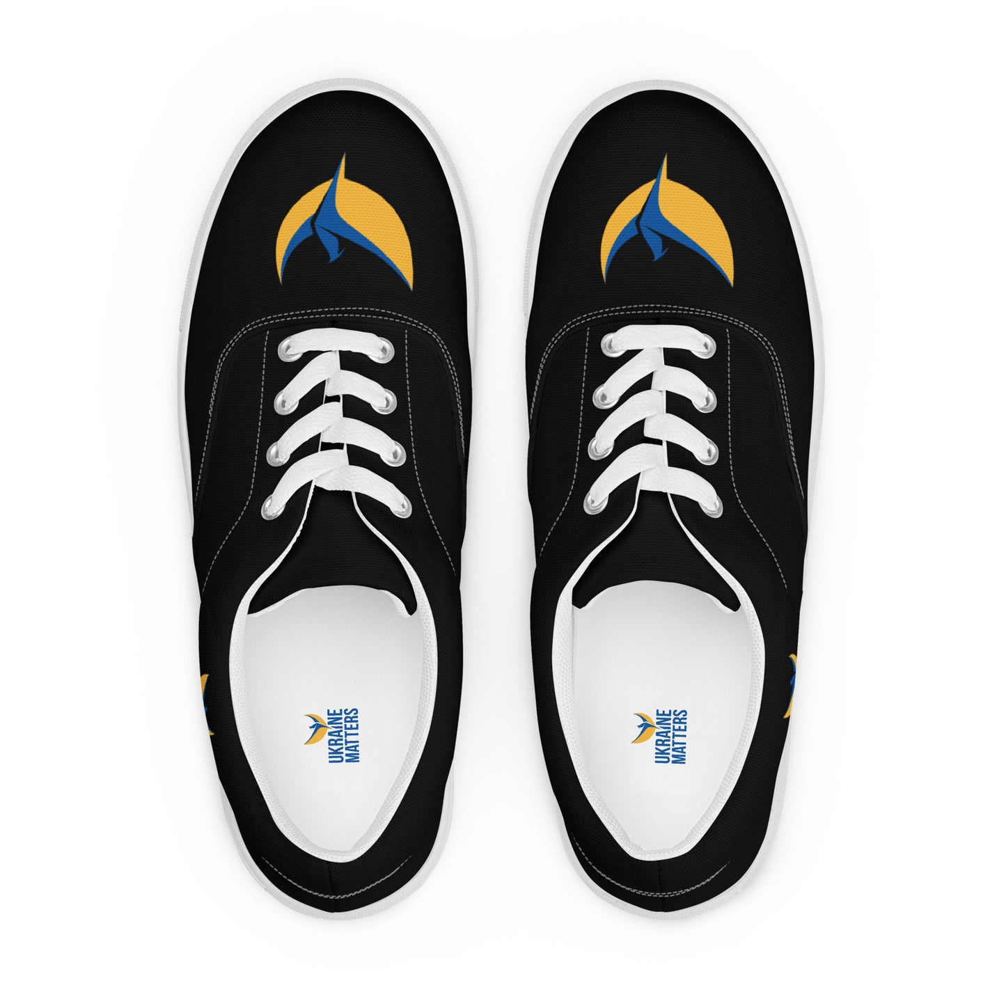 Men’s Lace-up Black Canvas Shoes - Phoenix