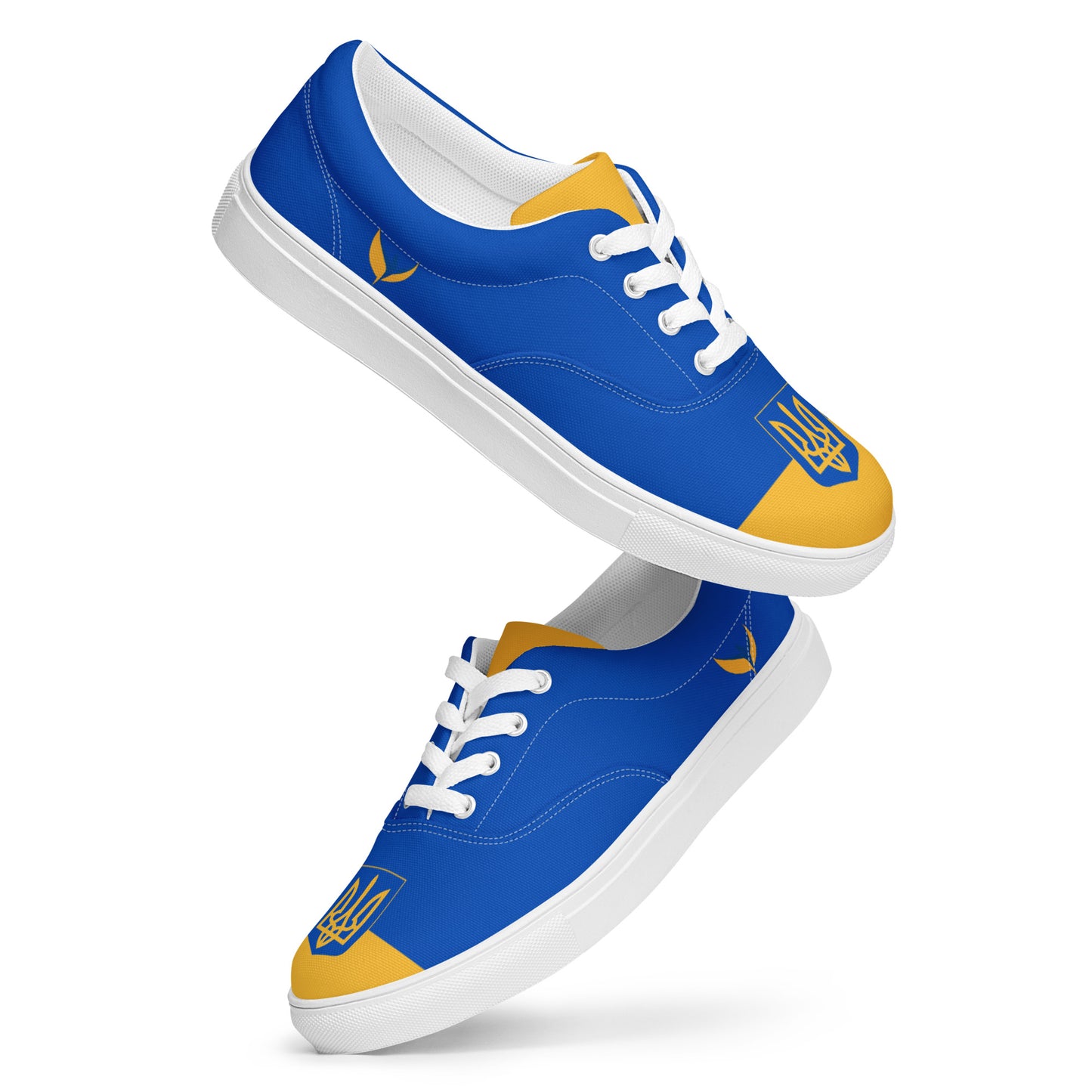 Men’s Lace-up Canvas Shoes - Trident & Flag