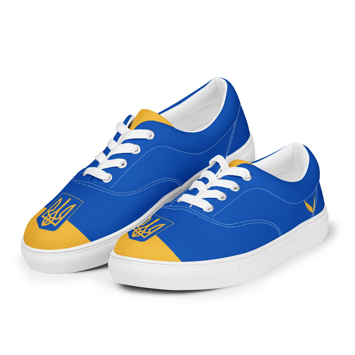 Men’s Lace-up Canvas Shoes - Trident & Flag