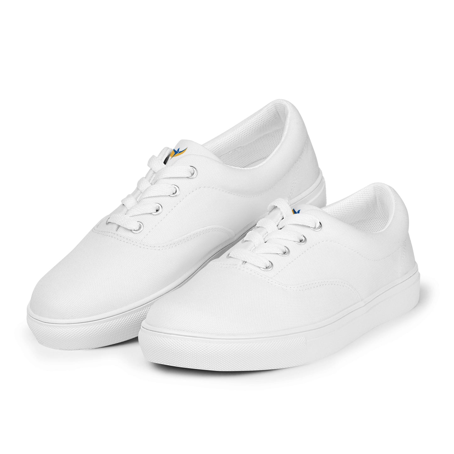 Men’s Lace-up White Canvas Shoes - Phoenix Incogni Center