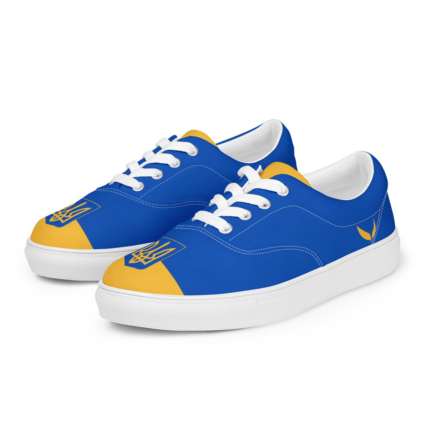Men’s Lace-up Canvas Shoes - Trident & Flag